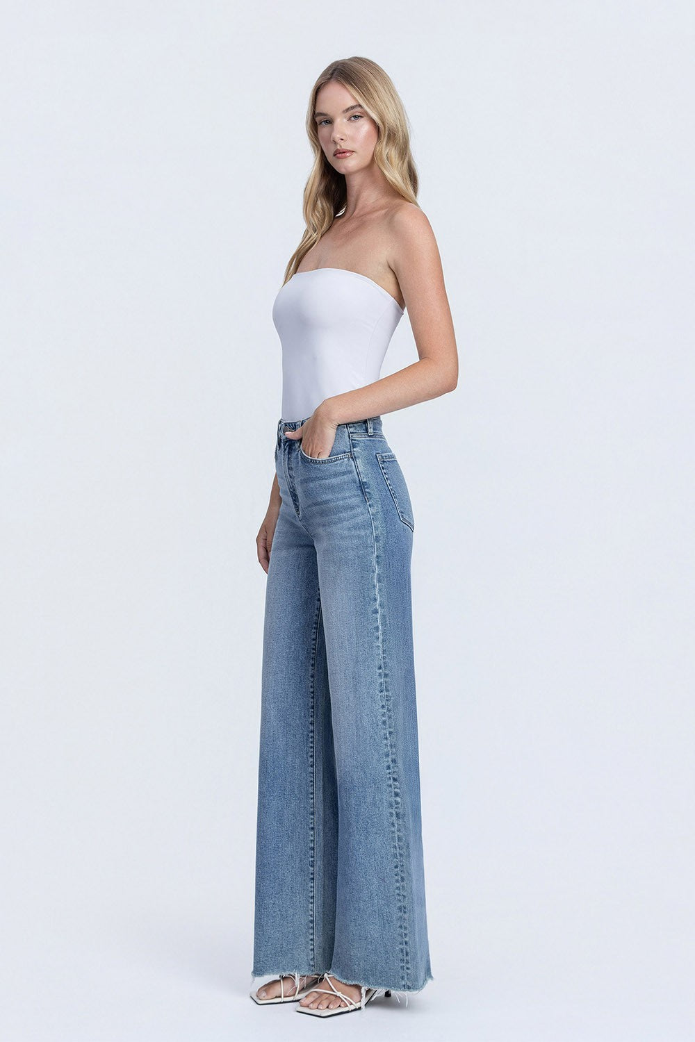 Ellie Super High Rise Wide Leg Jeans
