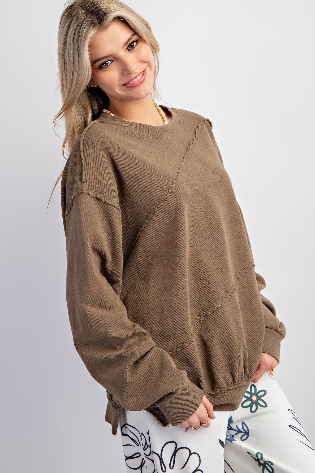 Emerson Raw Edge Detail Sweatshirt