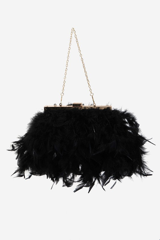 Feather Evening Bag