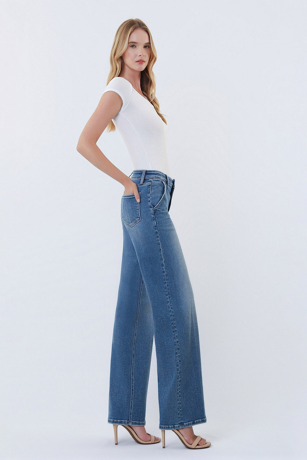 Freya High Rise Wide Leg Jean