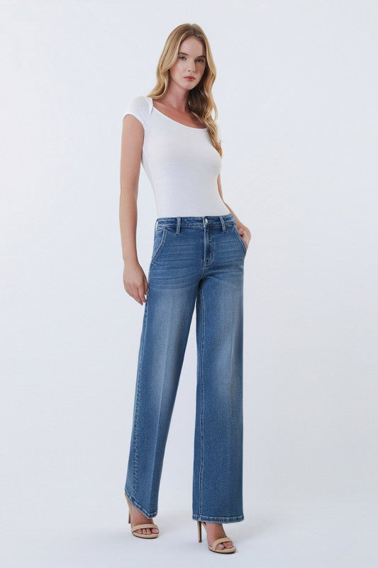 Freya High Rise Wide Leg Jean