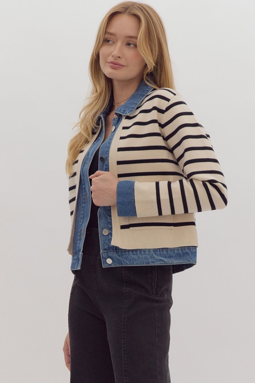 Ginny Layered Sweater Jacket