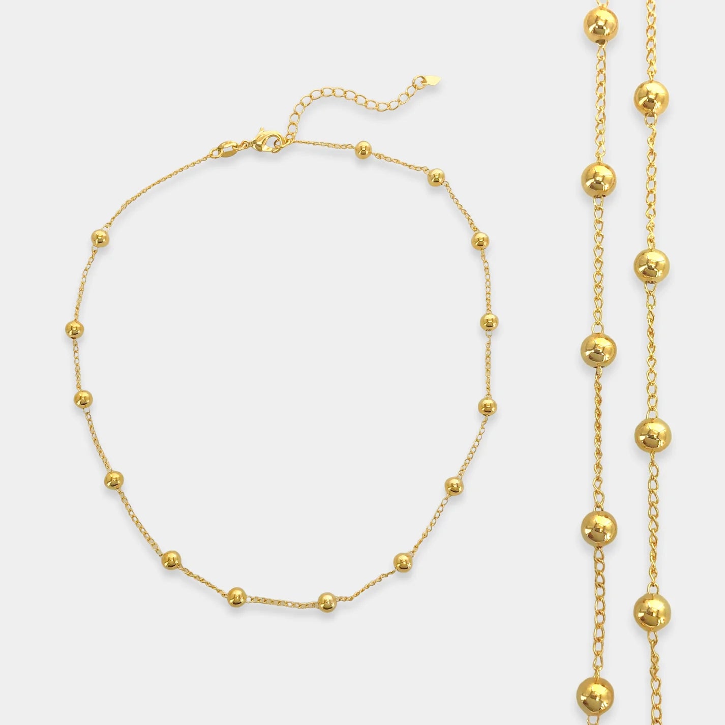 Gold Mini Sphere Necklace