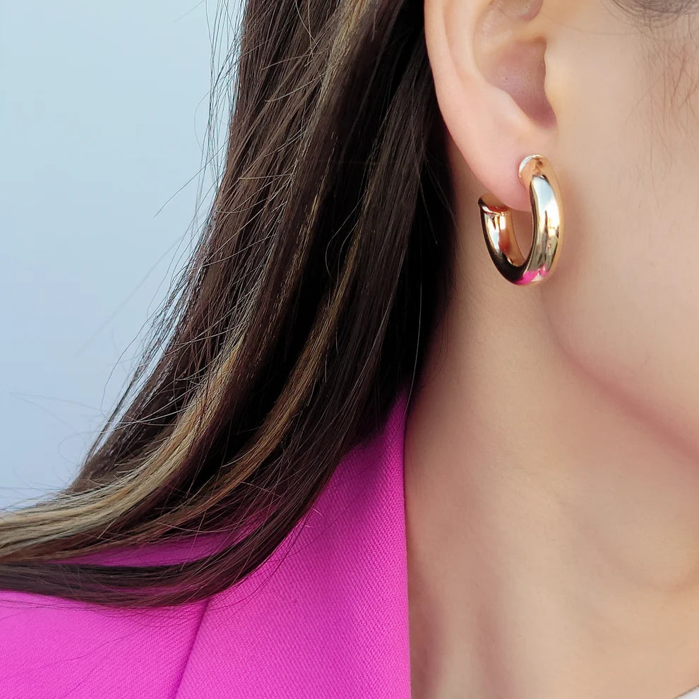 Gold Filled Small Tube Hoops