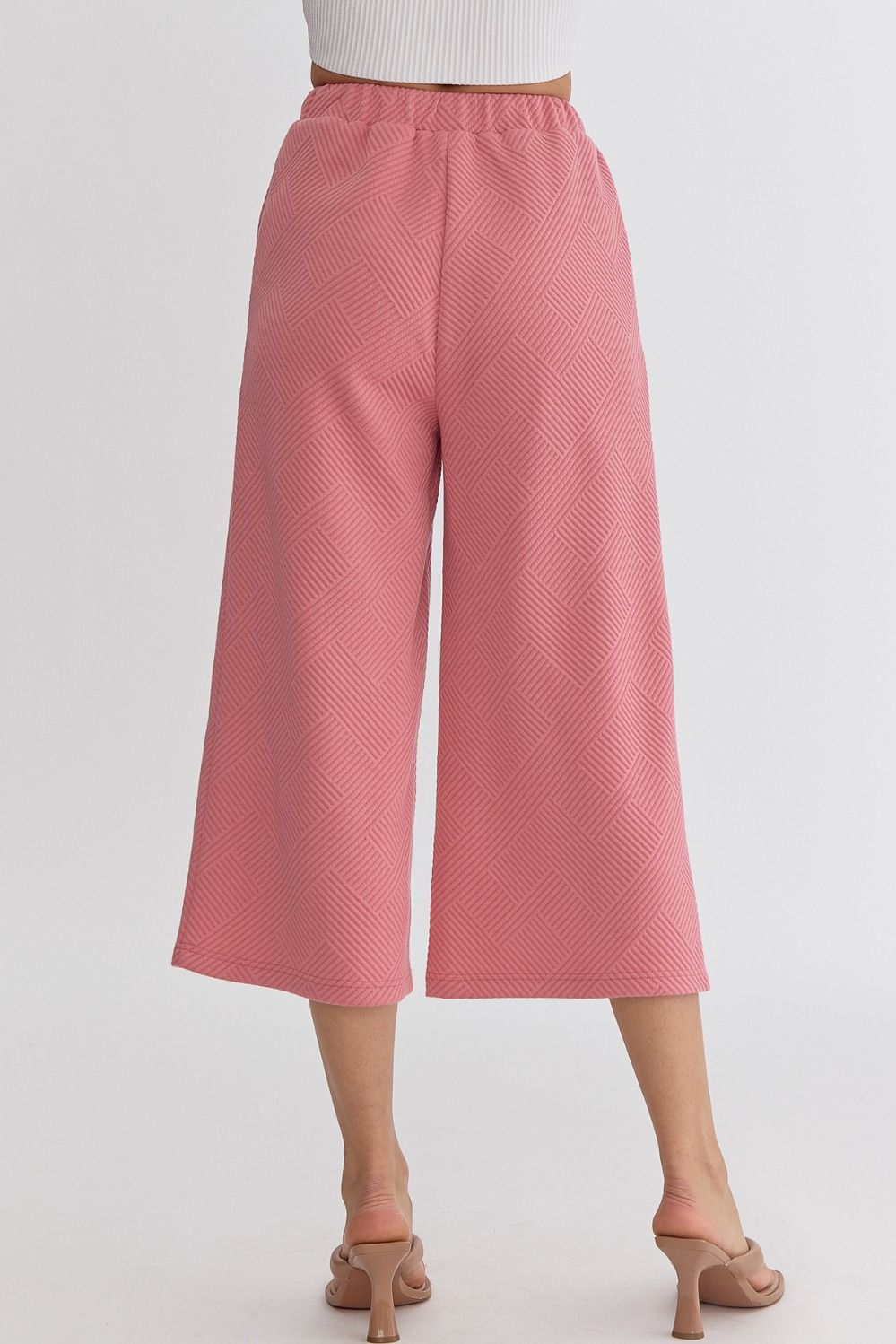 Gracie Textured Cropped Knit Pants FINAL SALE