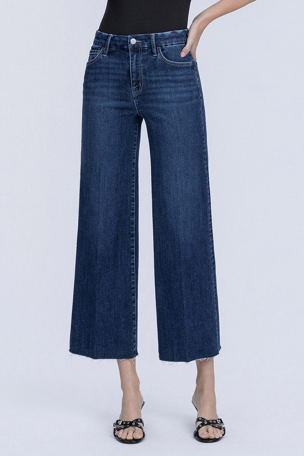 Hadley H. Rise Cropped Wide Leg Jean