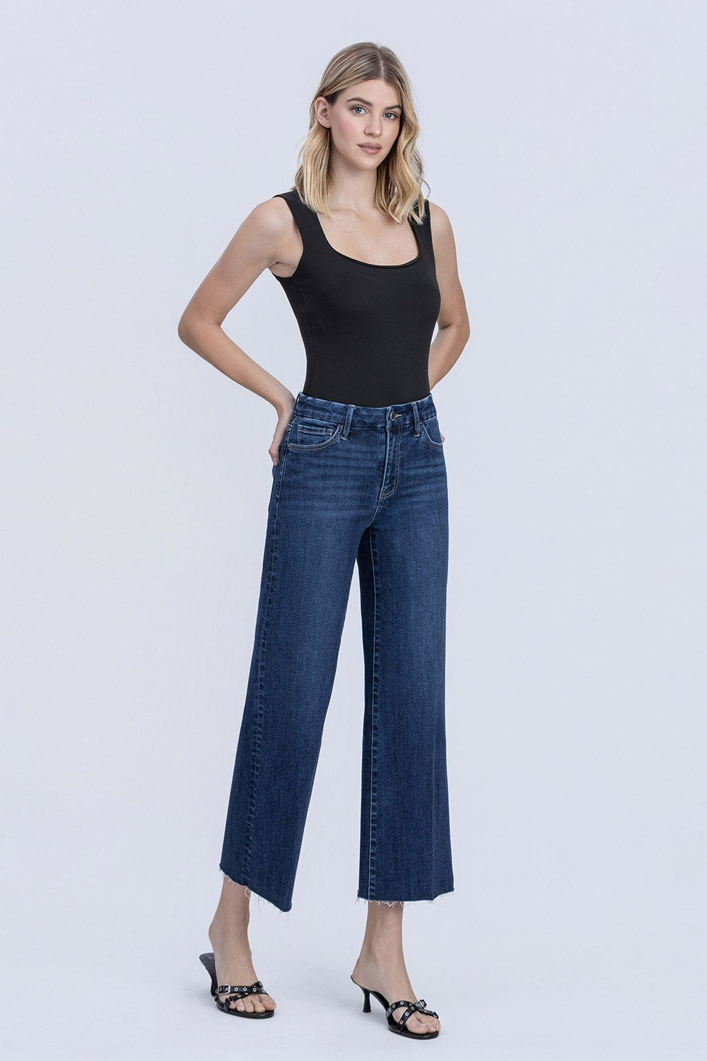 Hadley H. Rise Cropped Wide Leg Jean