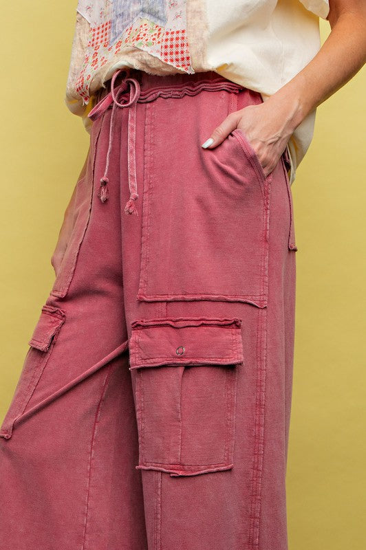 Hedy Washed Wide Cargo Pants