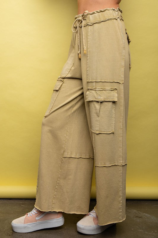 Hedy Washed Wide Cargo Pants