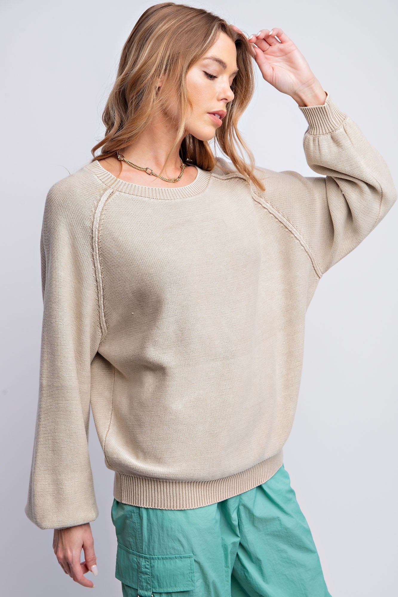 Hillary Mineral Washed Sweater