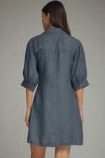 Honora Tie Denim Shirt Dress