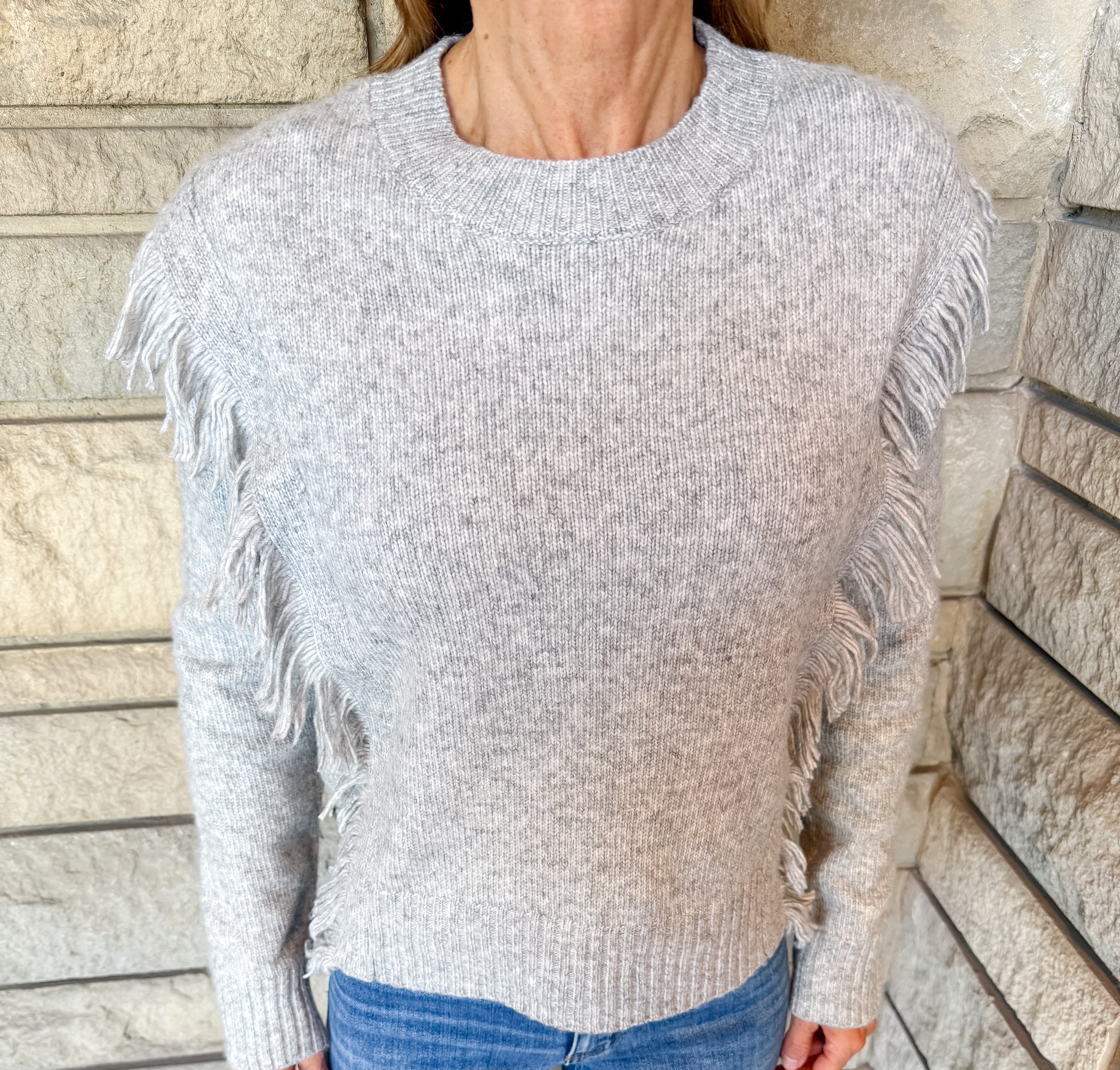 Scout Fringe Crew Neck Sweater