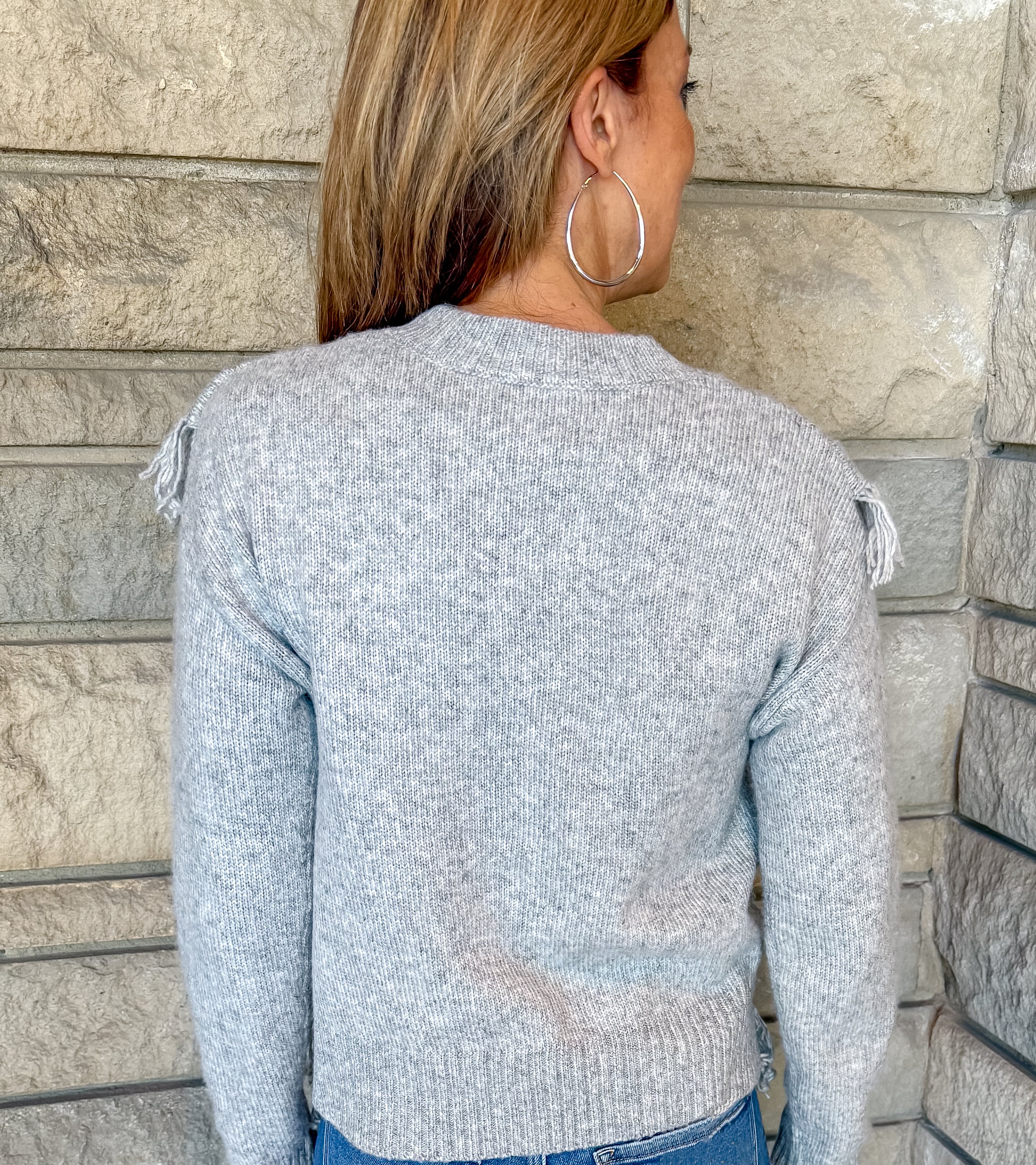 Scout Fringe Crew Neck Sweater