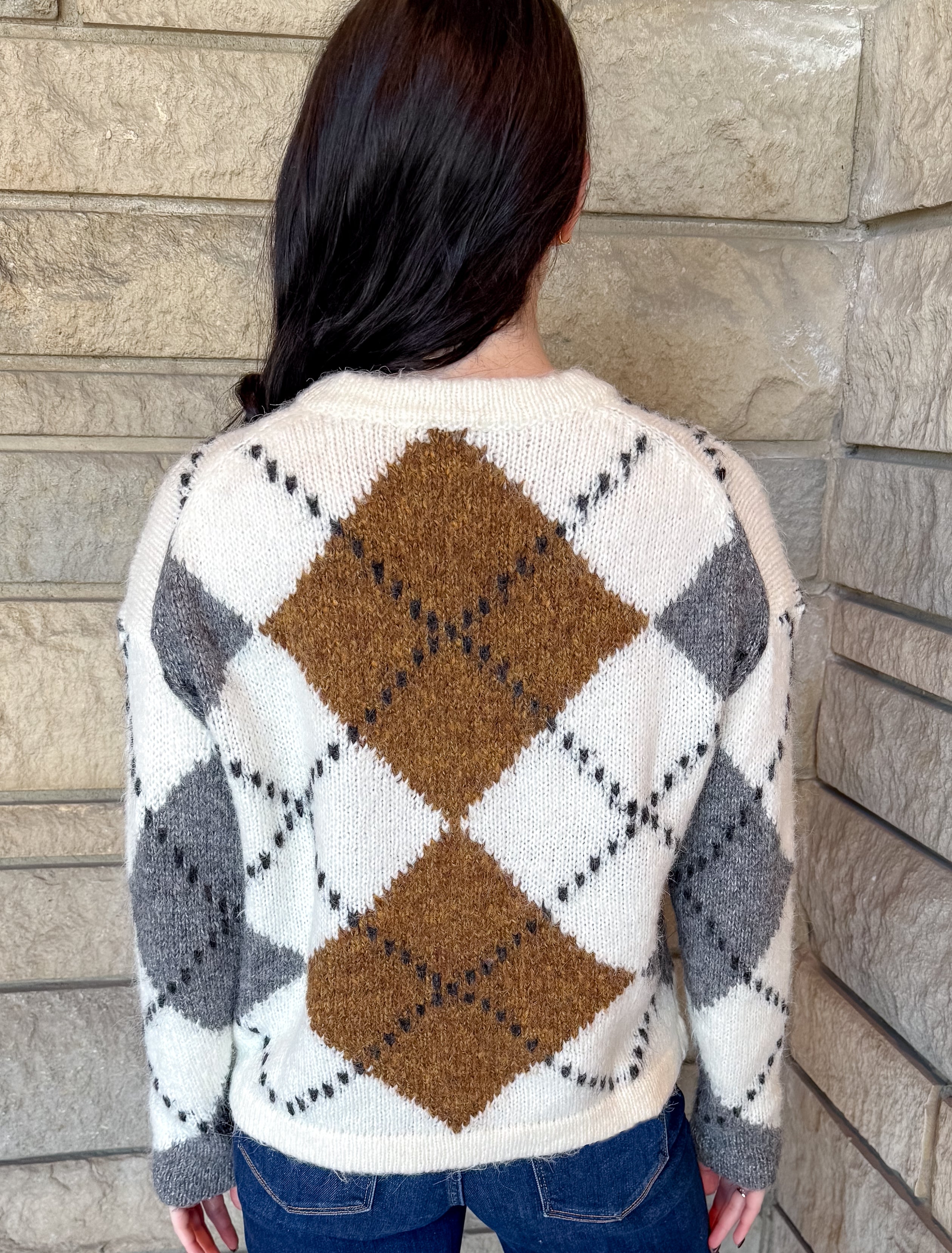 Dessa Argyle Cardigan