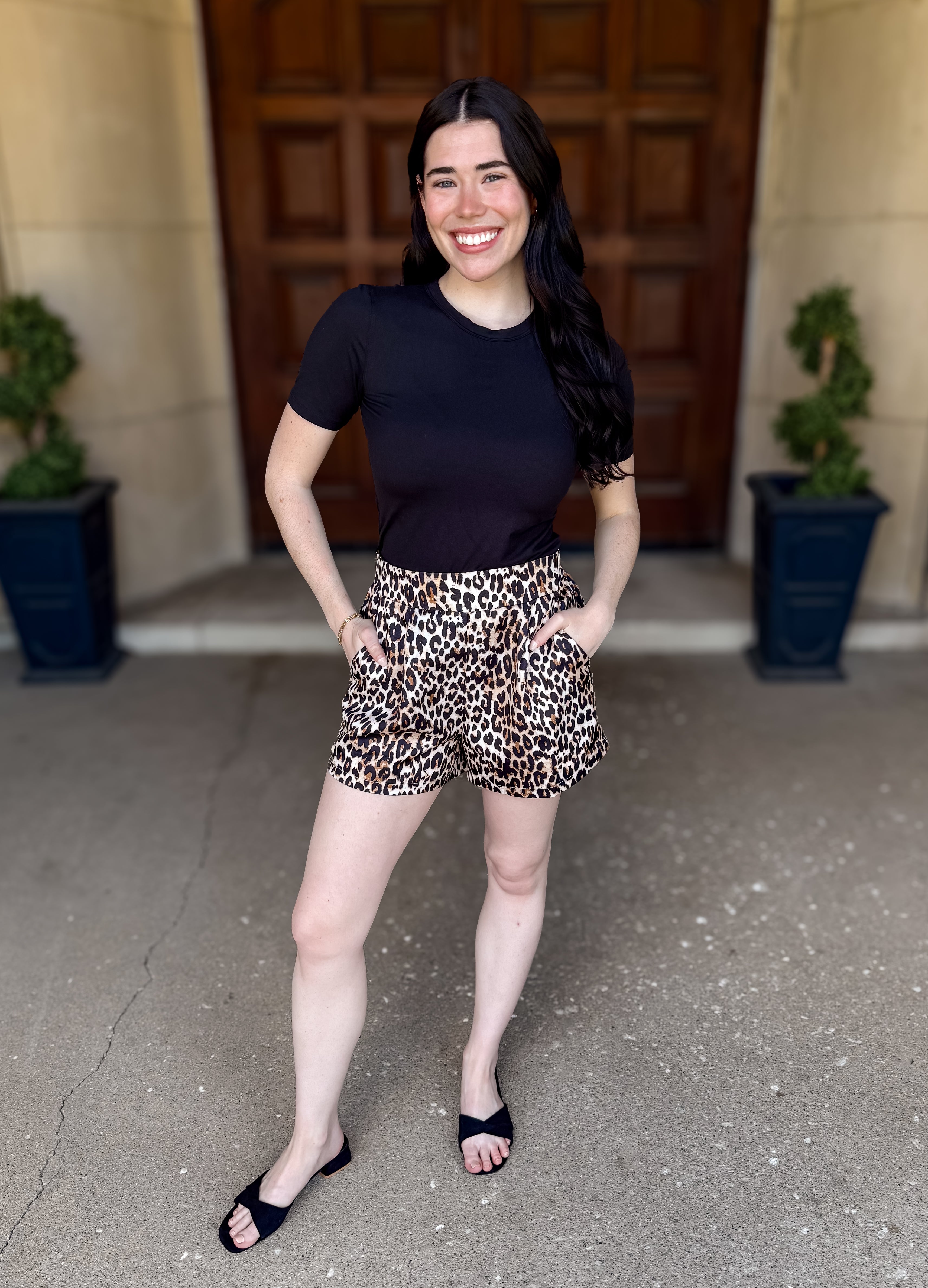 Ayleen Leopard Shorts FINAL SALE