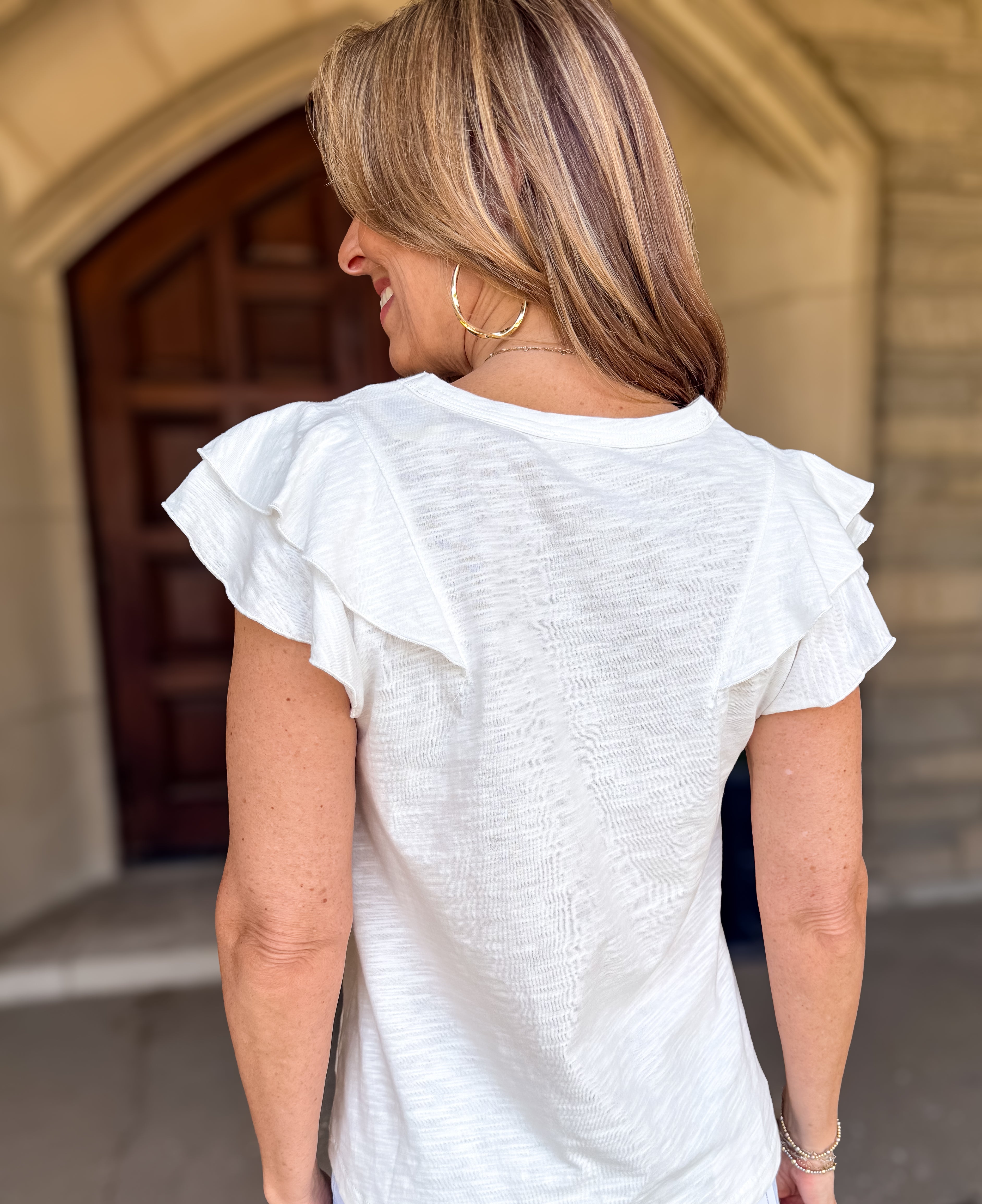 Tumi Flutter Sleeve Top FINAL SALE