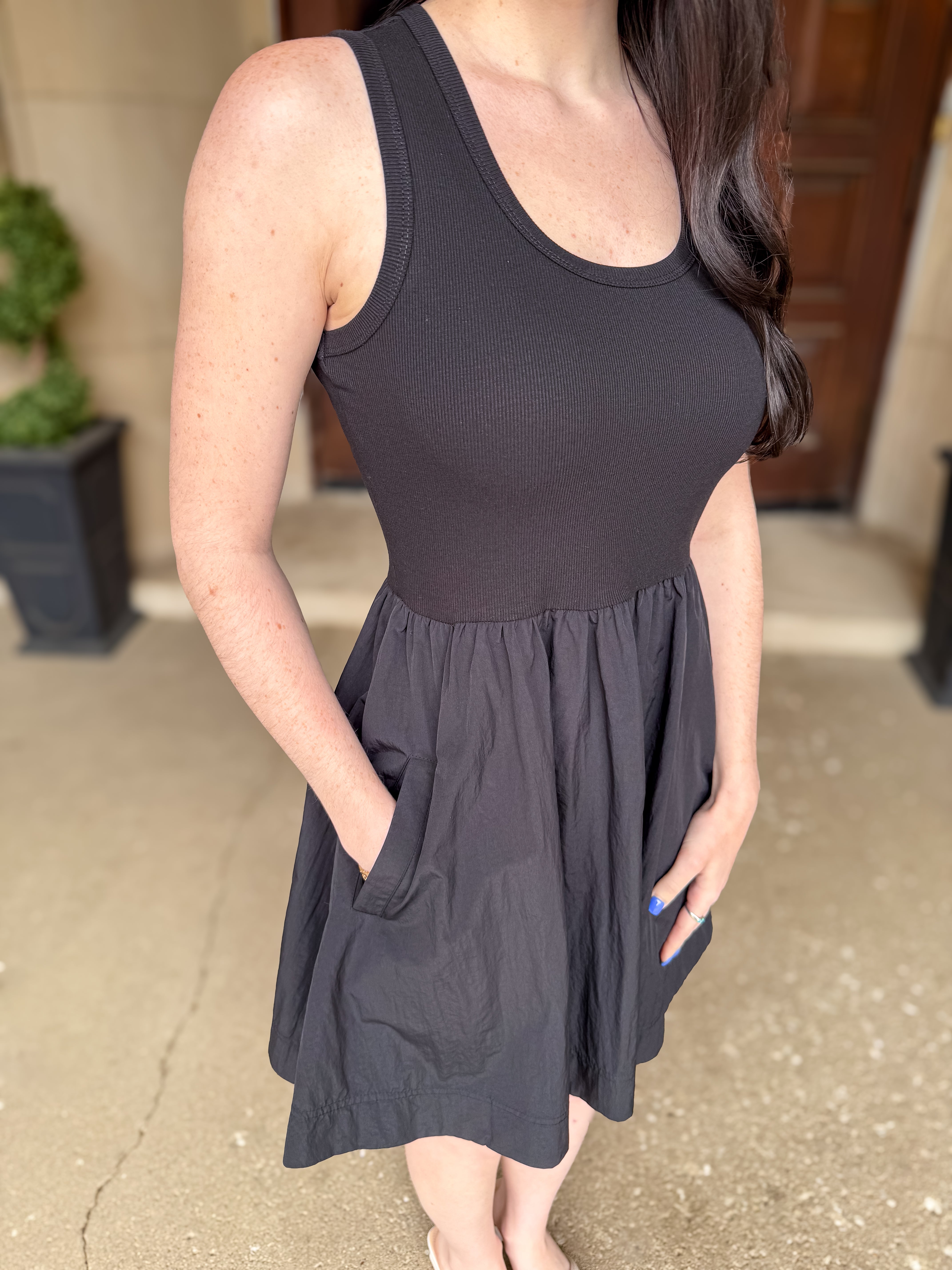 Baylor M. Media Nylon Tank Dress FINAL SALE