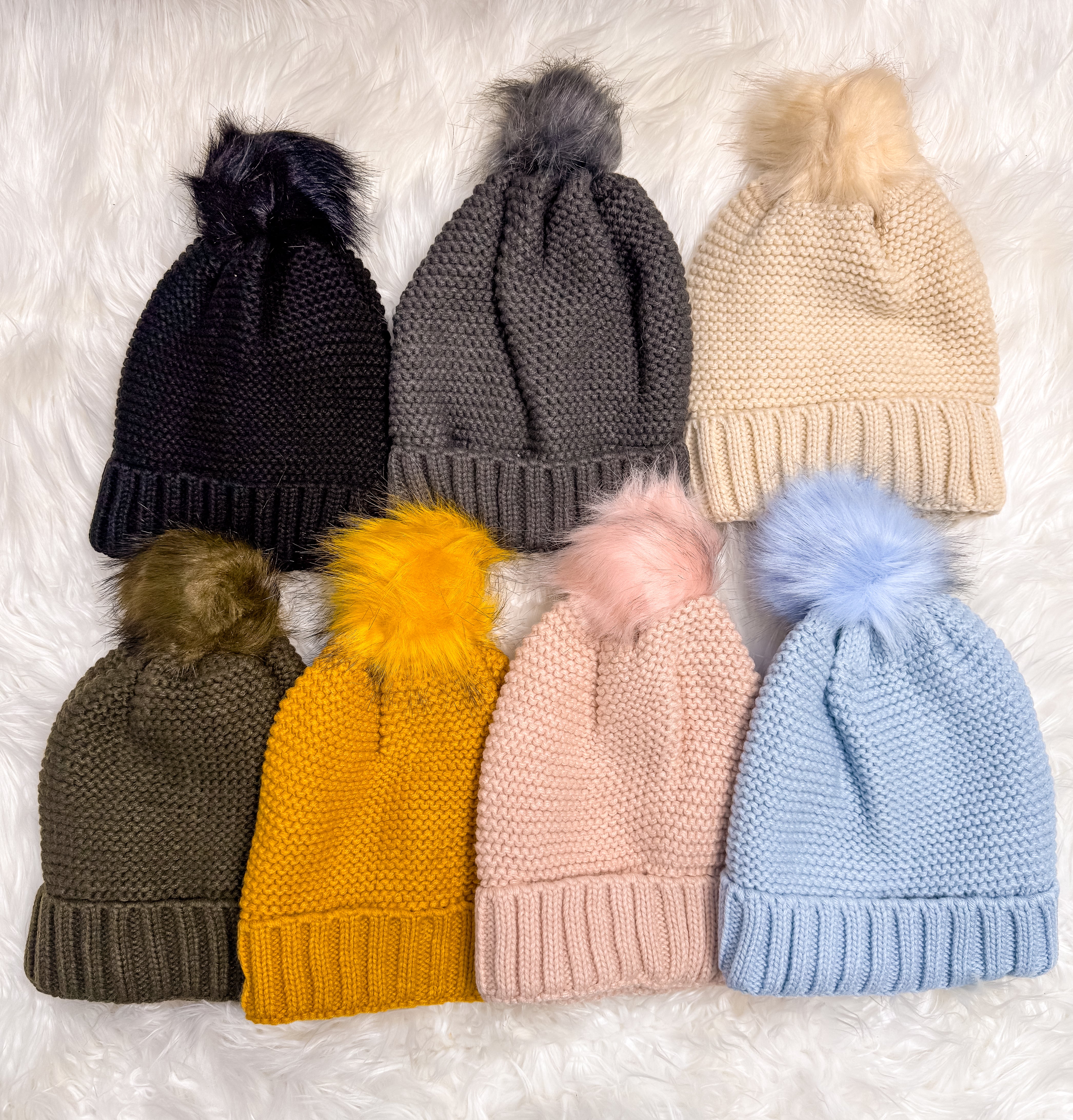 Textured Pom Hat
