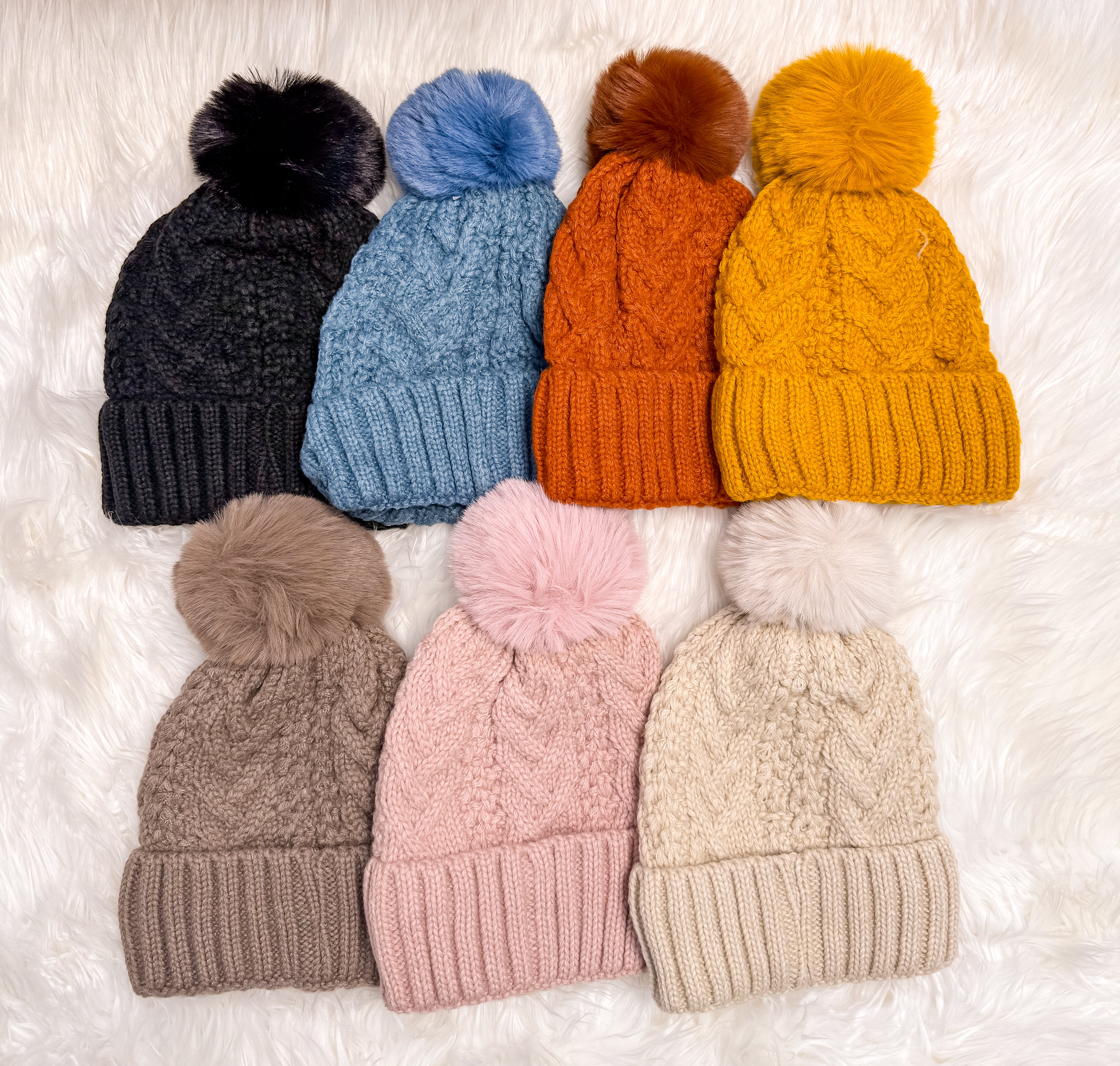 Cable Pom Hat