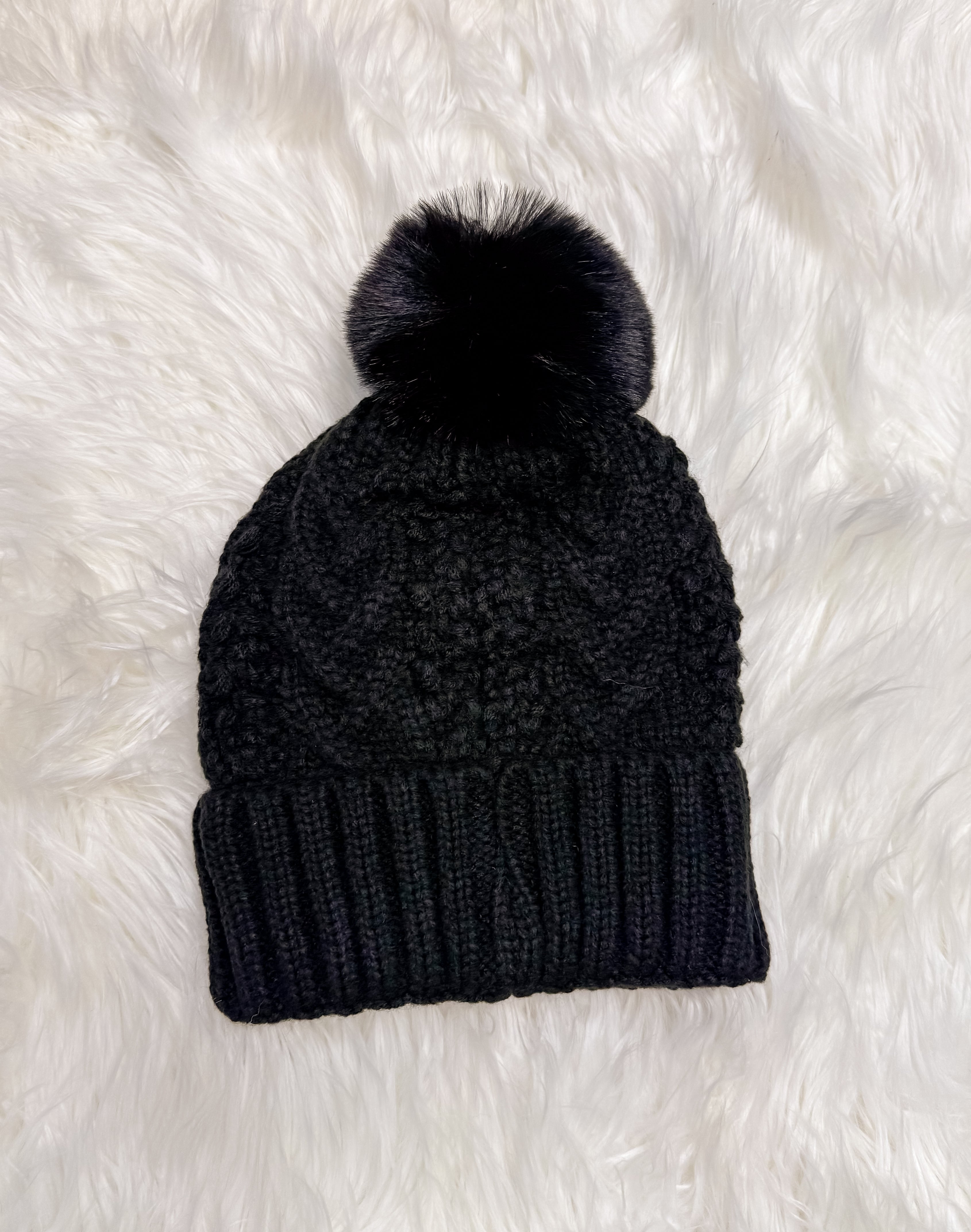 Cable Pom Hat