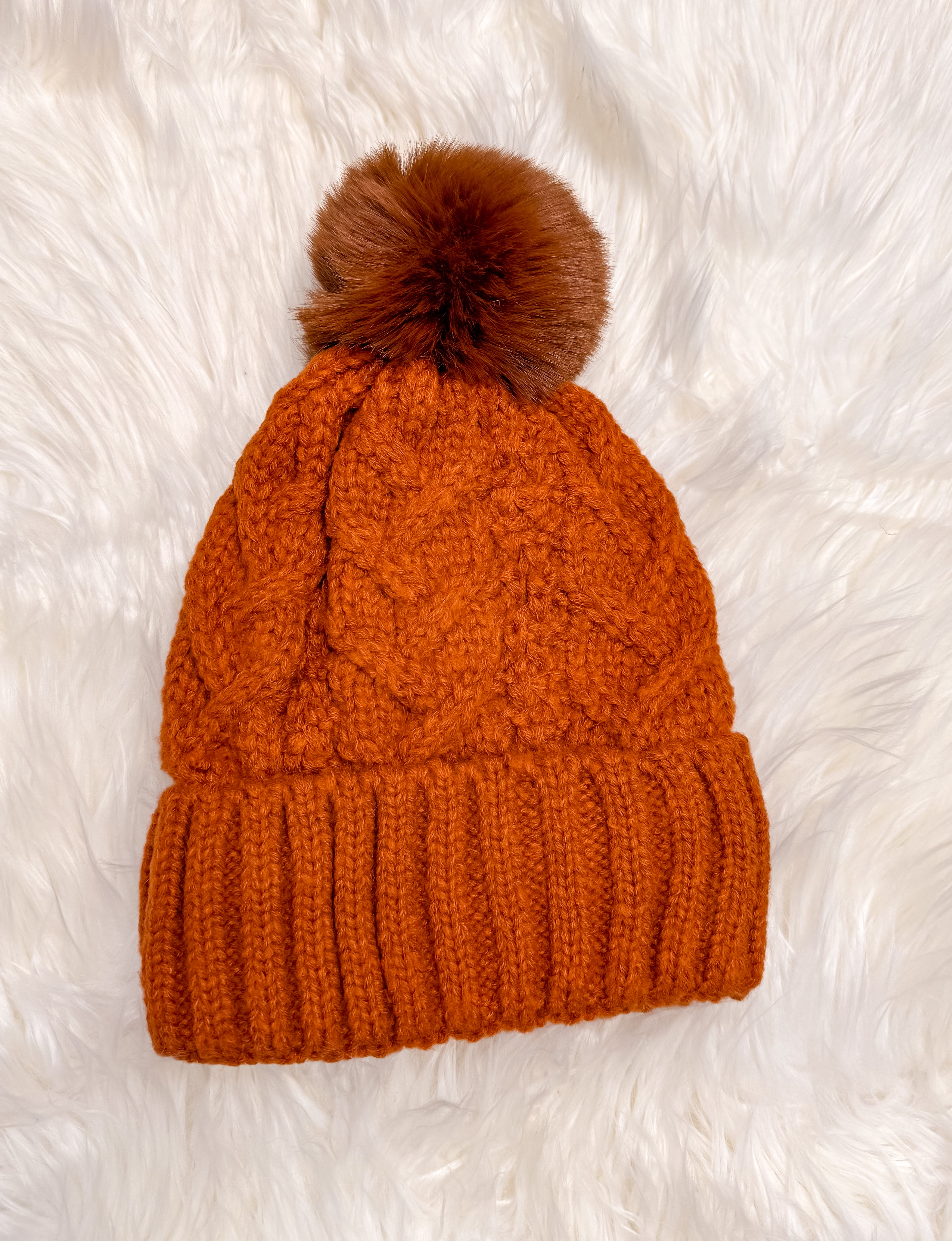 Cable Pom Hat