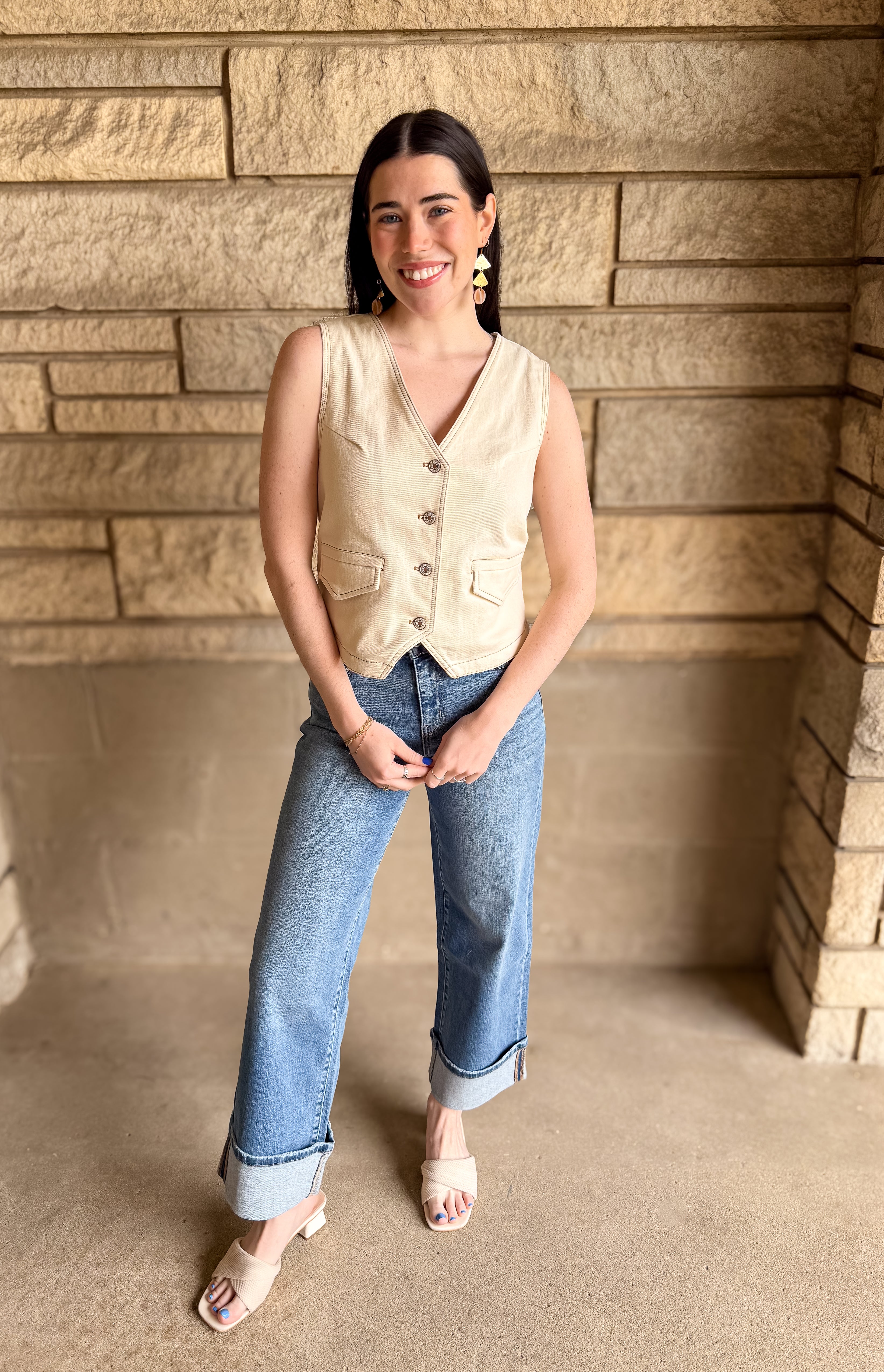 Veda Denim Vest FINAL SALE