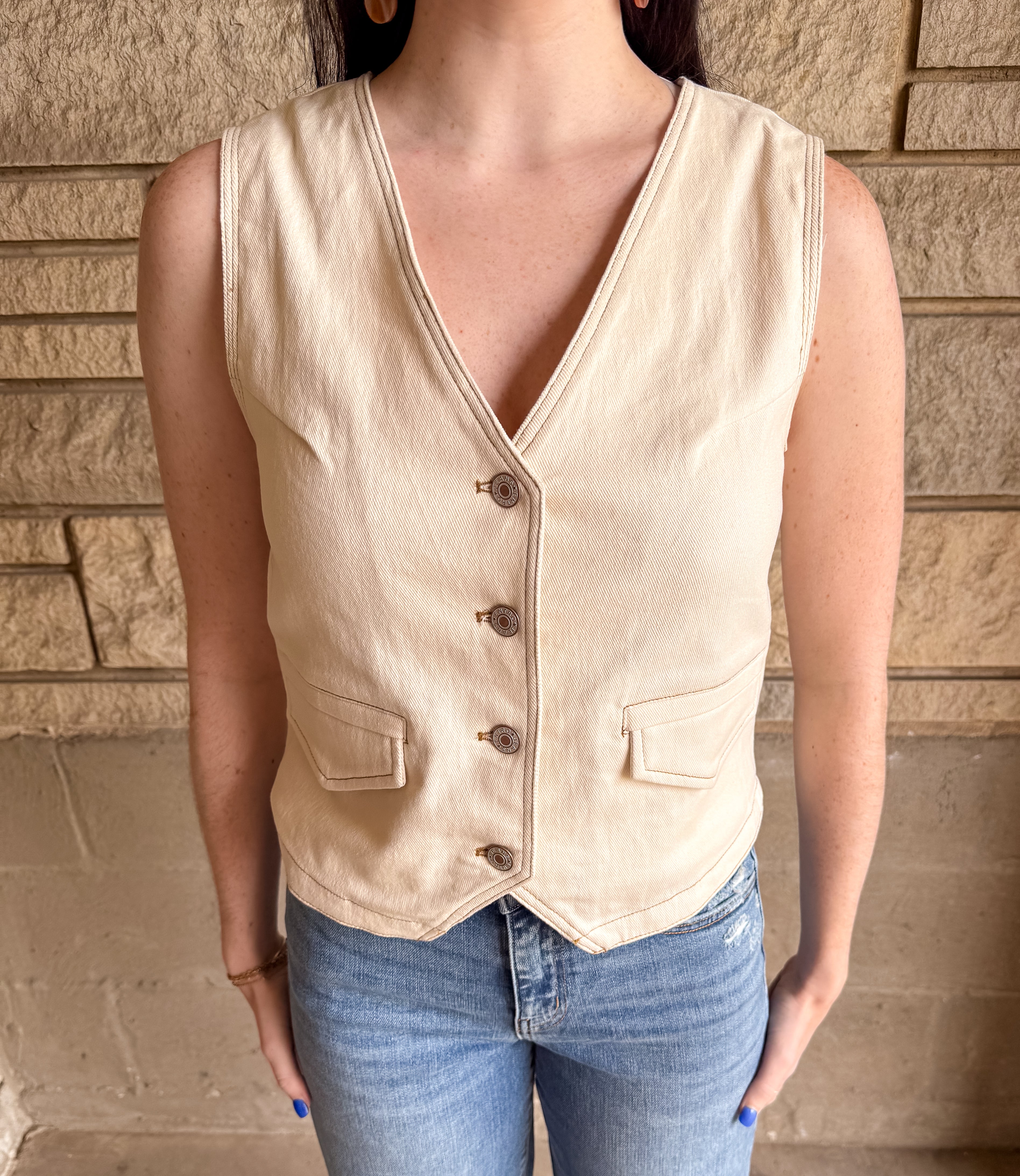 Veda Denim Vest FINAL SALE