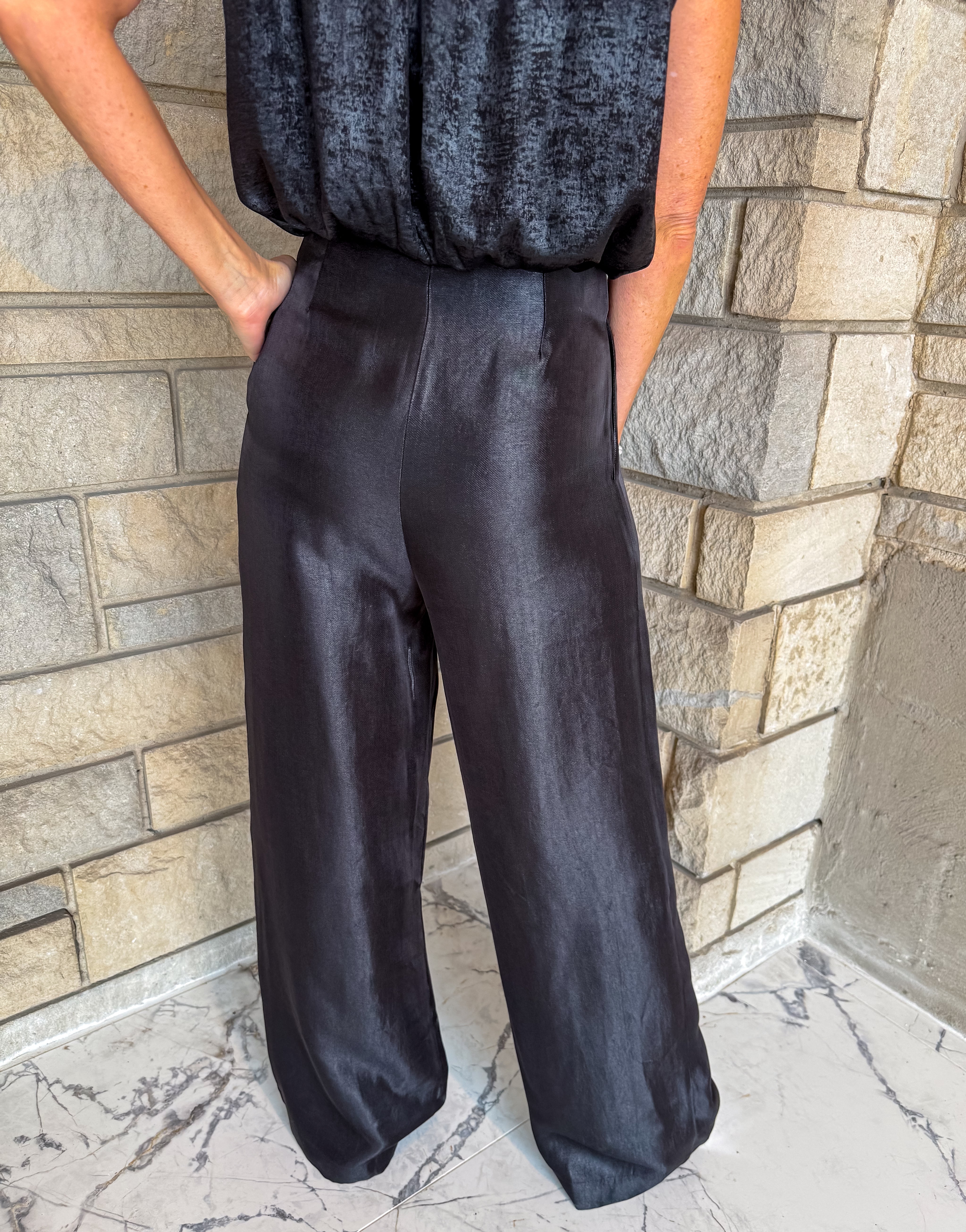Linnet Shimmery Wide Leg Pants