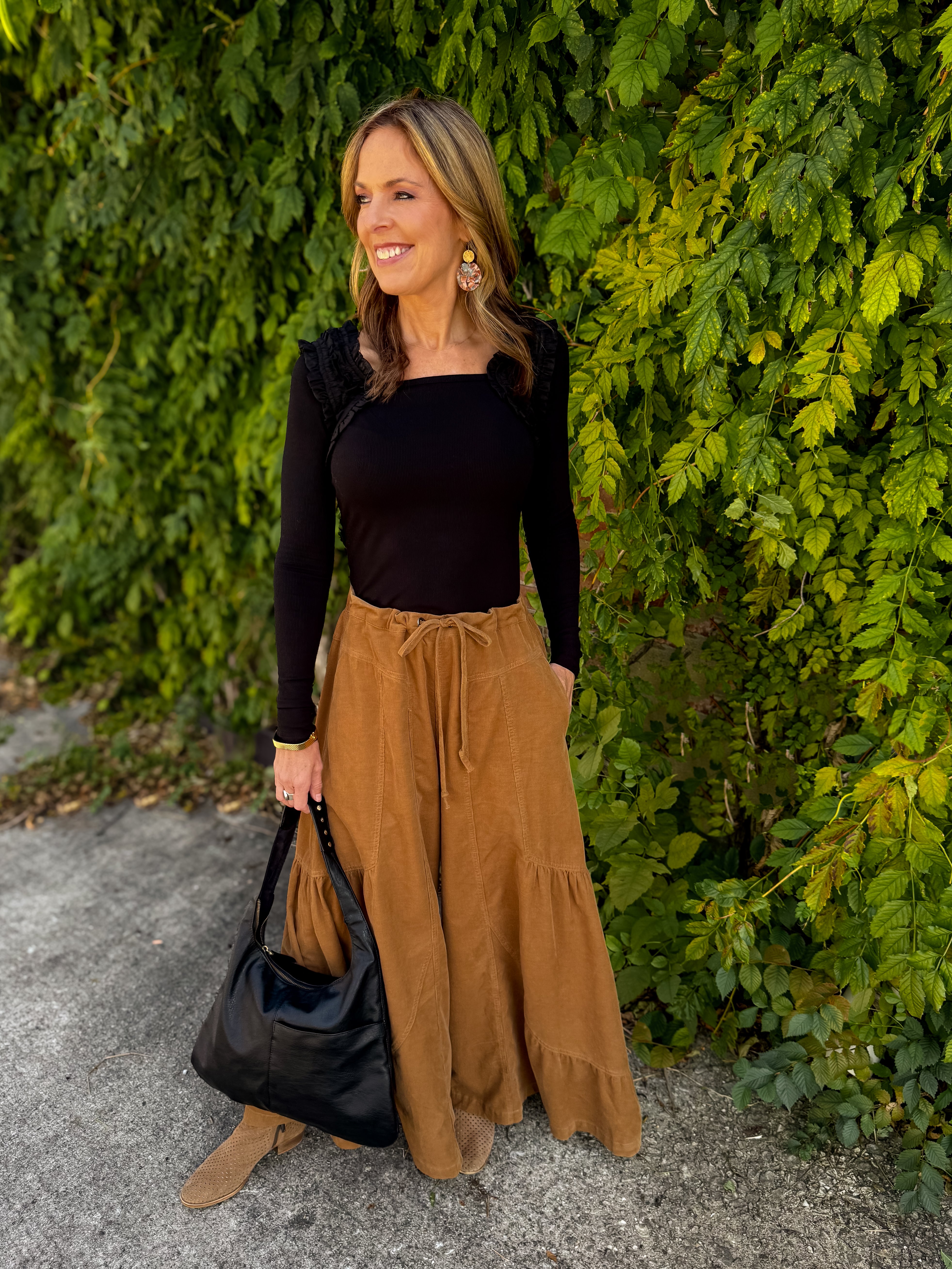 Dara Corduroy Flare Maxi Pants