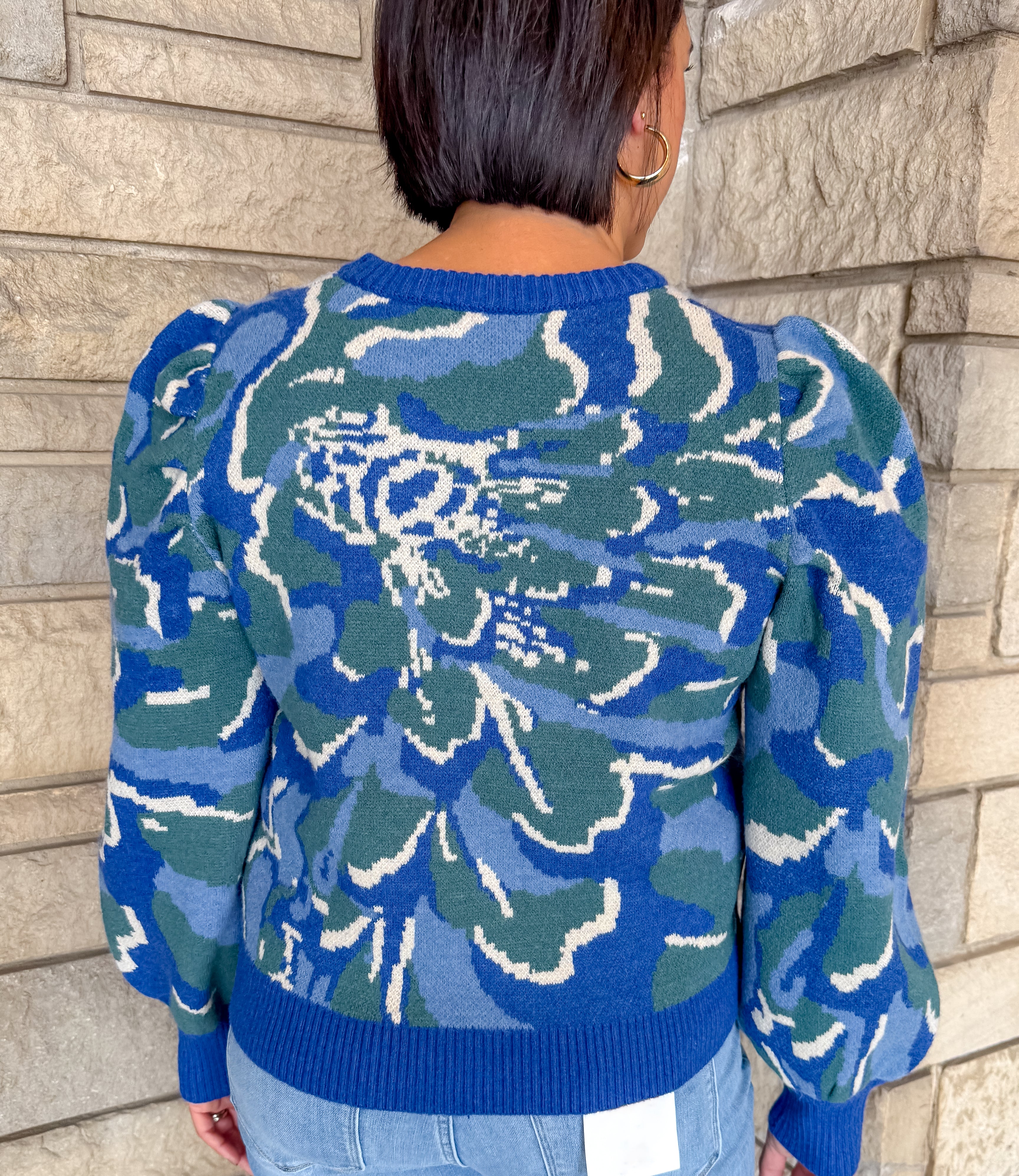 Mediha Floral Jacquard Sweater