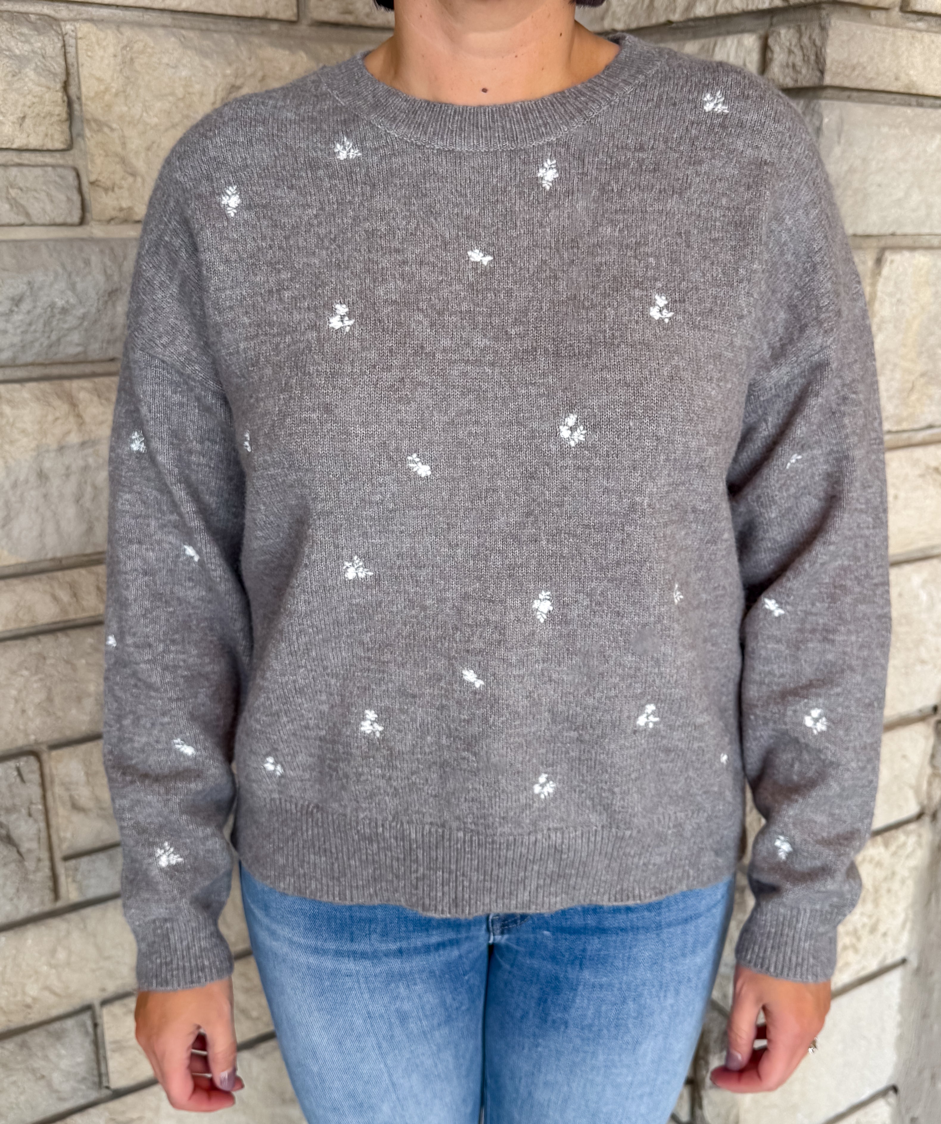 Diane Floral Embroidered Sweater