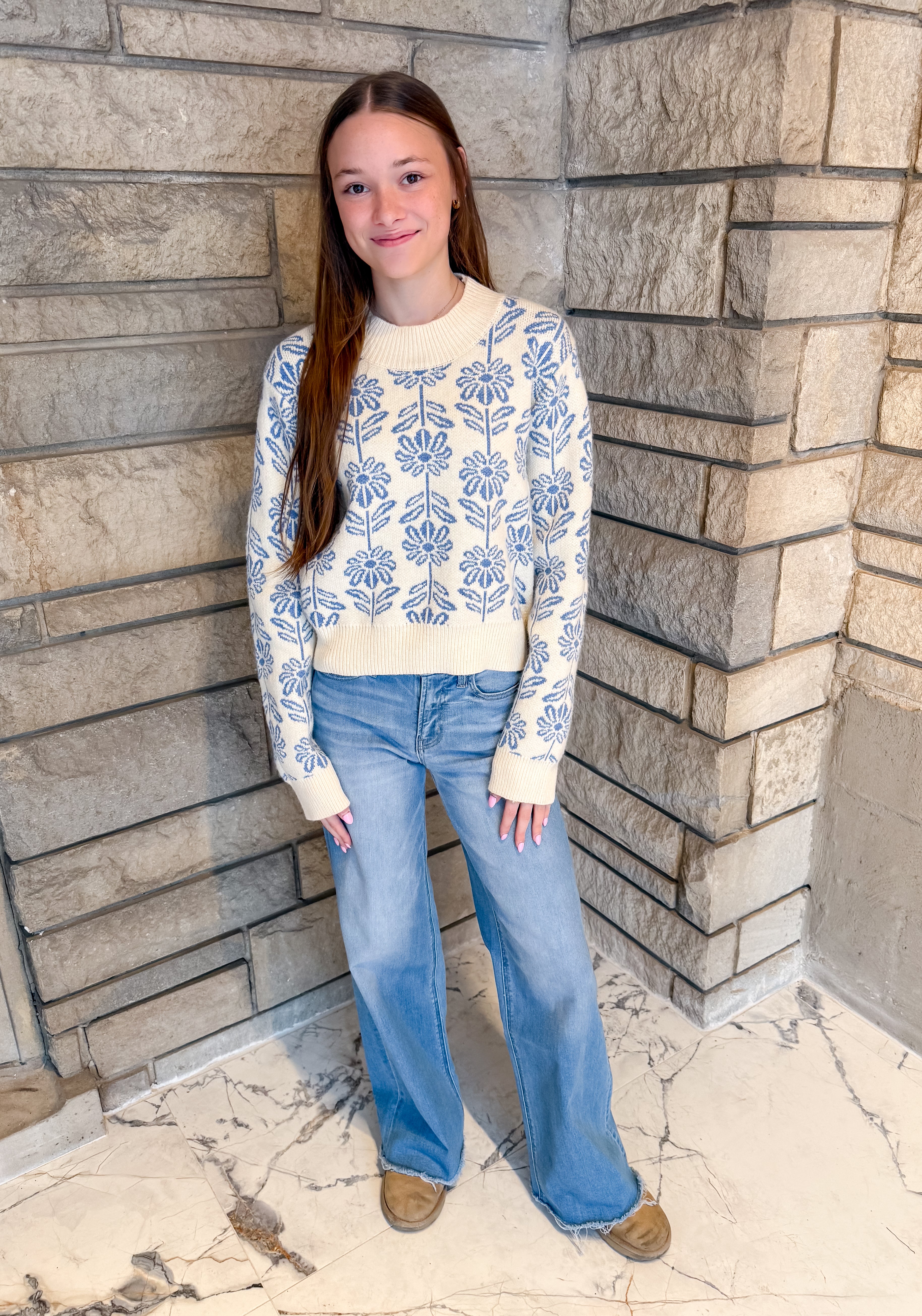 Brinley Flower Sweater