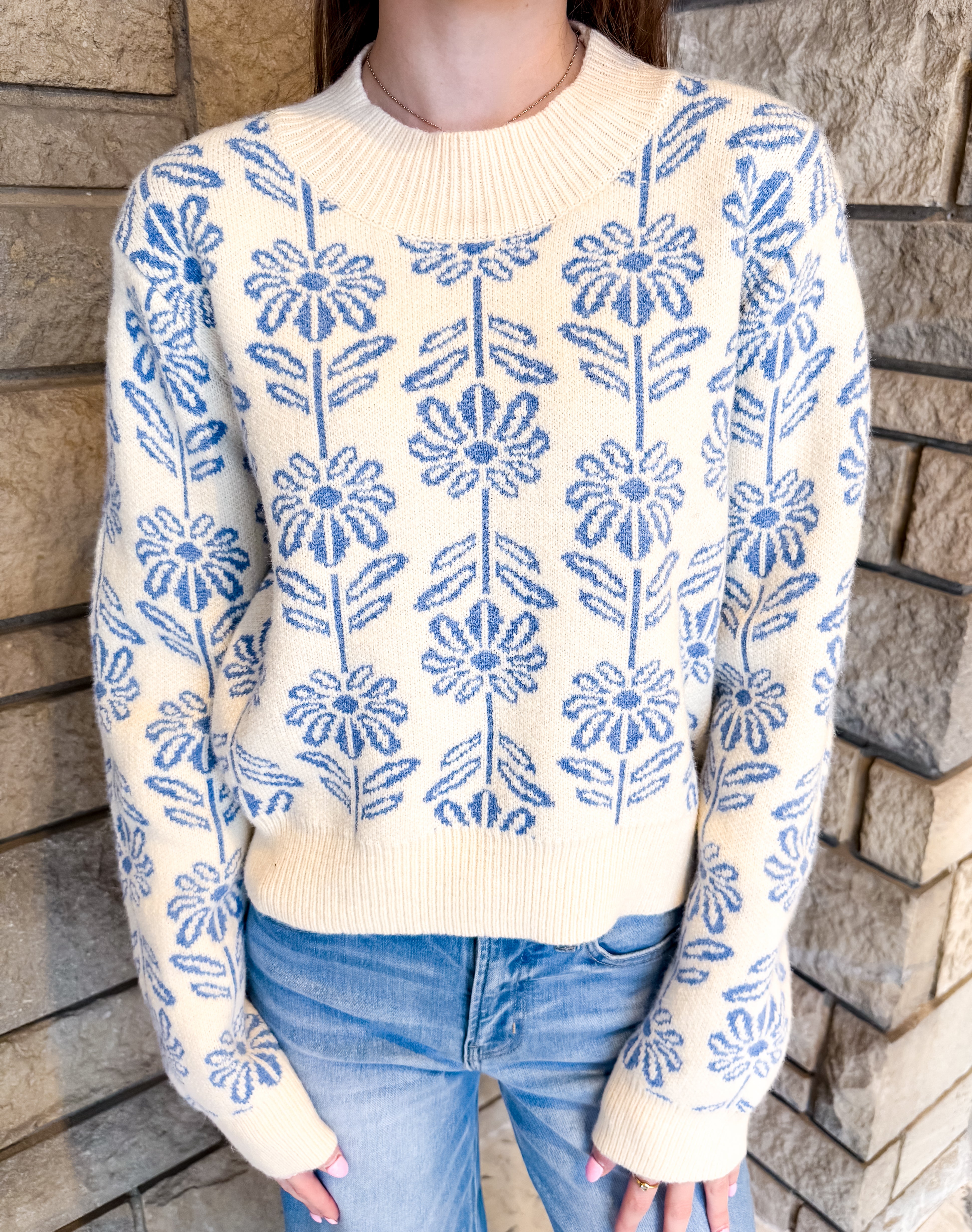 Brinley Flower Sweater