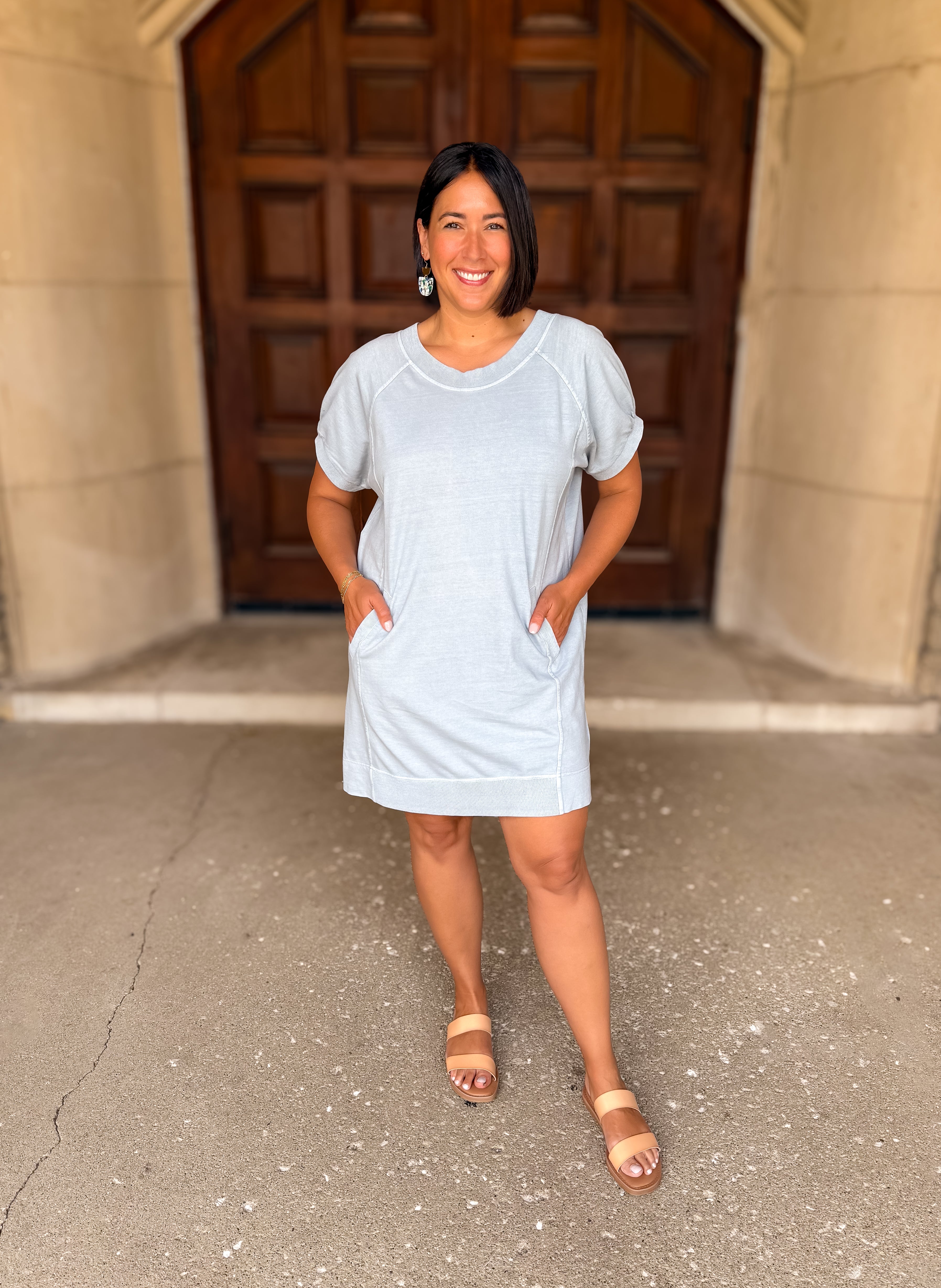 Aurelia Slouchy Terry Dress FINAL SALE