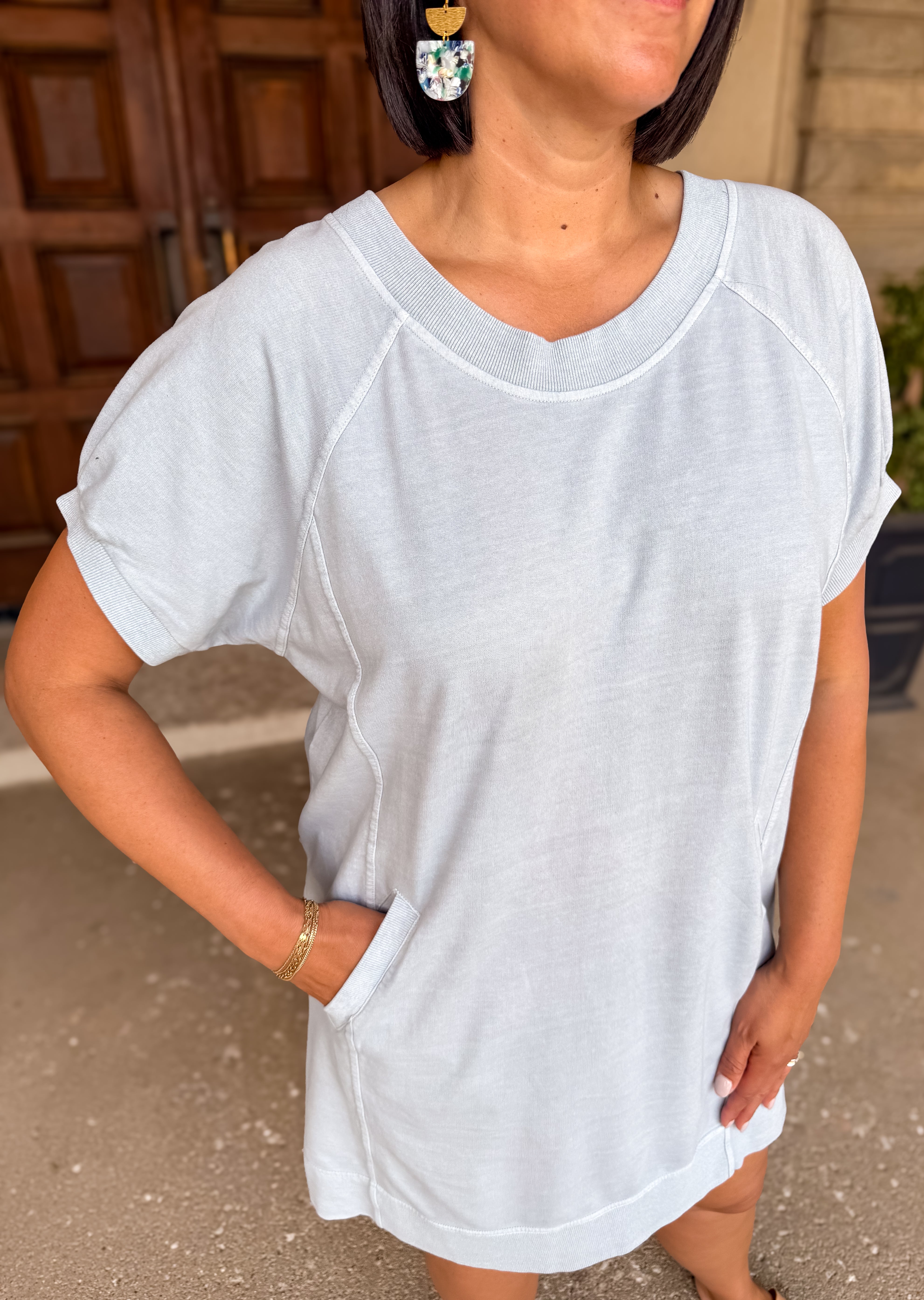 Aurelia Slouchy Terry Dress FINAL SALE