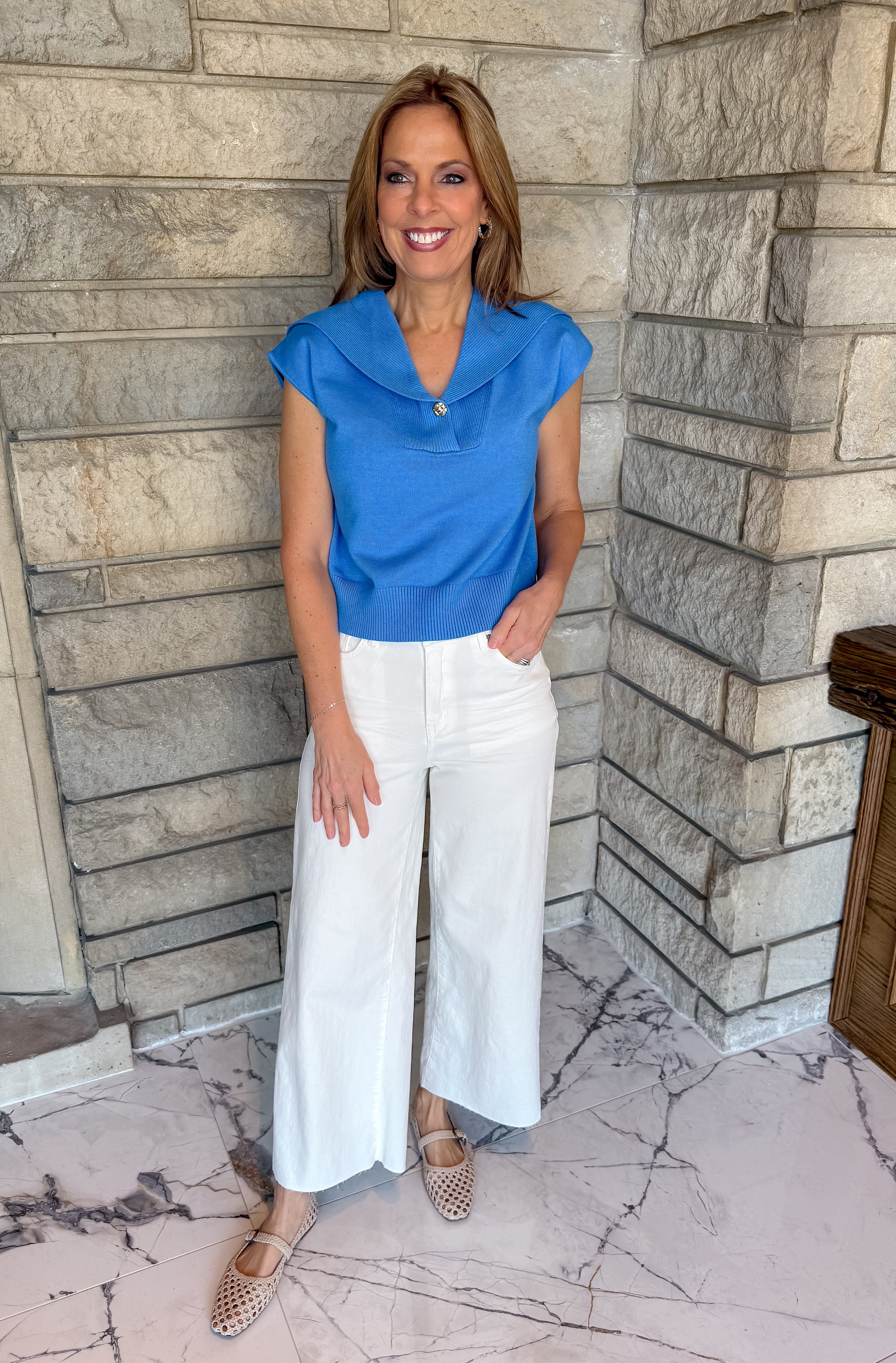 Fawn Shawl Collar Sweater