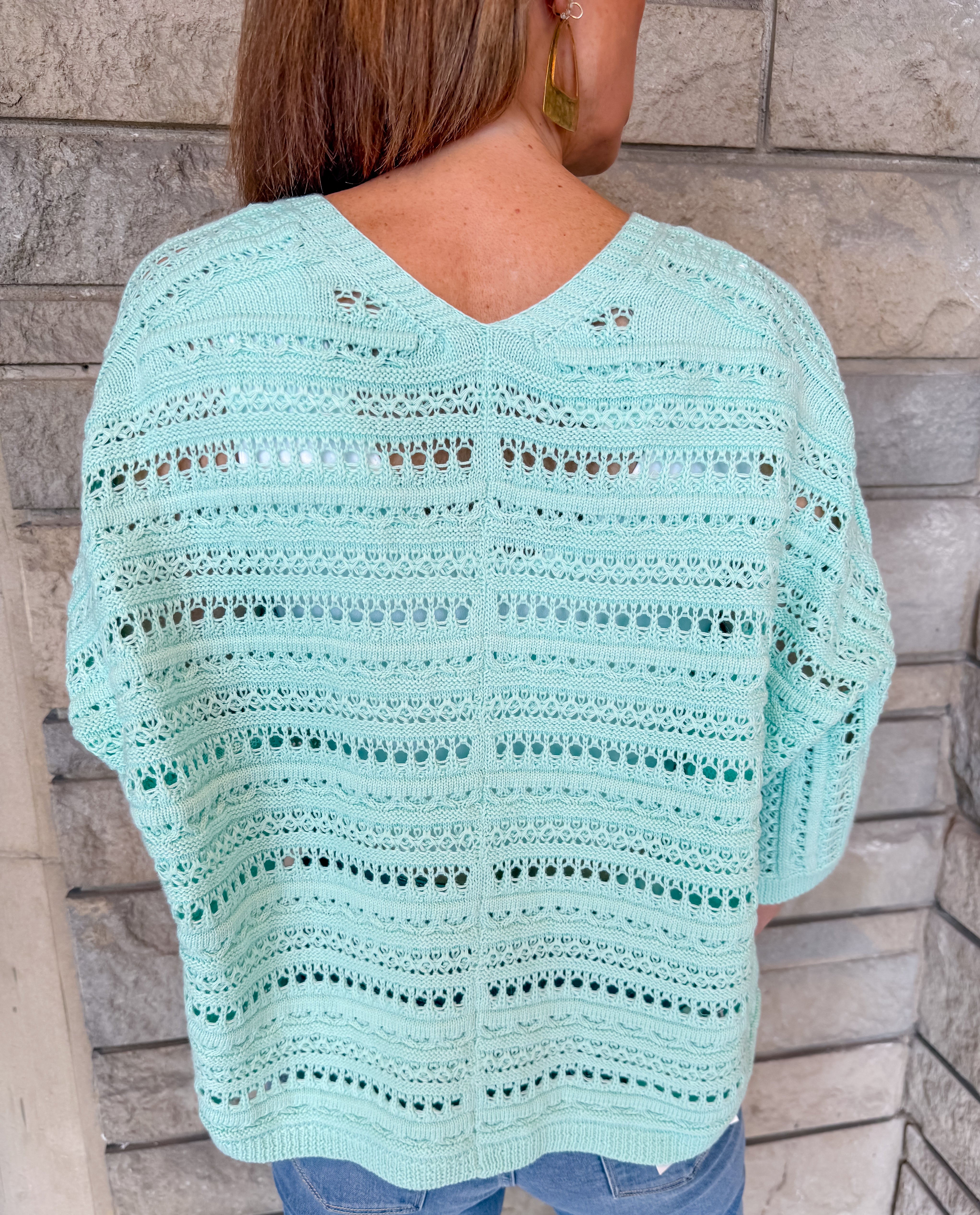 Mirella Open Front Crochet Cardigan