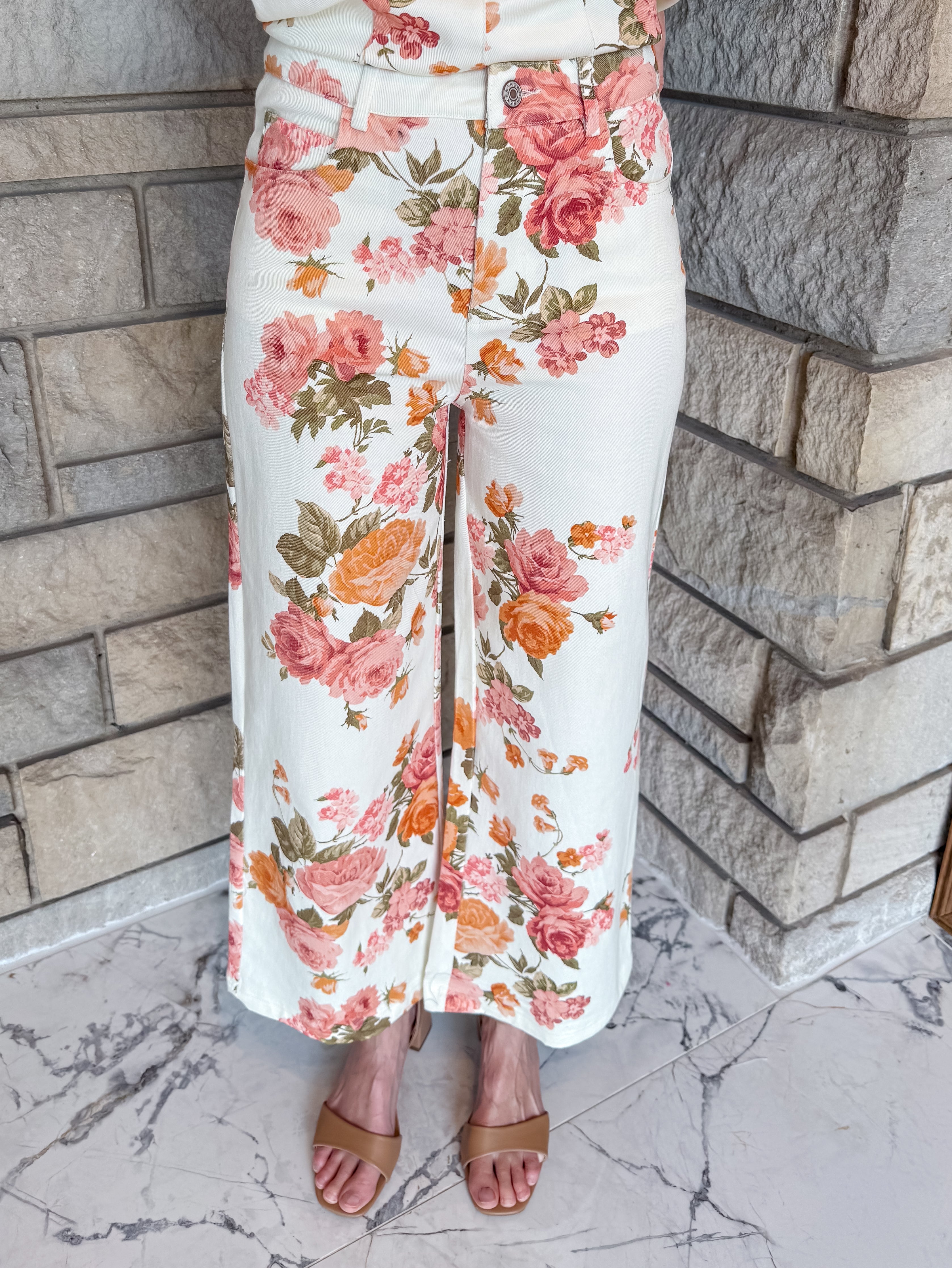 Christina Floral Peplum Set