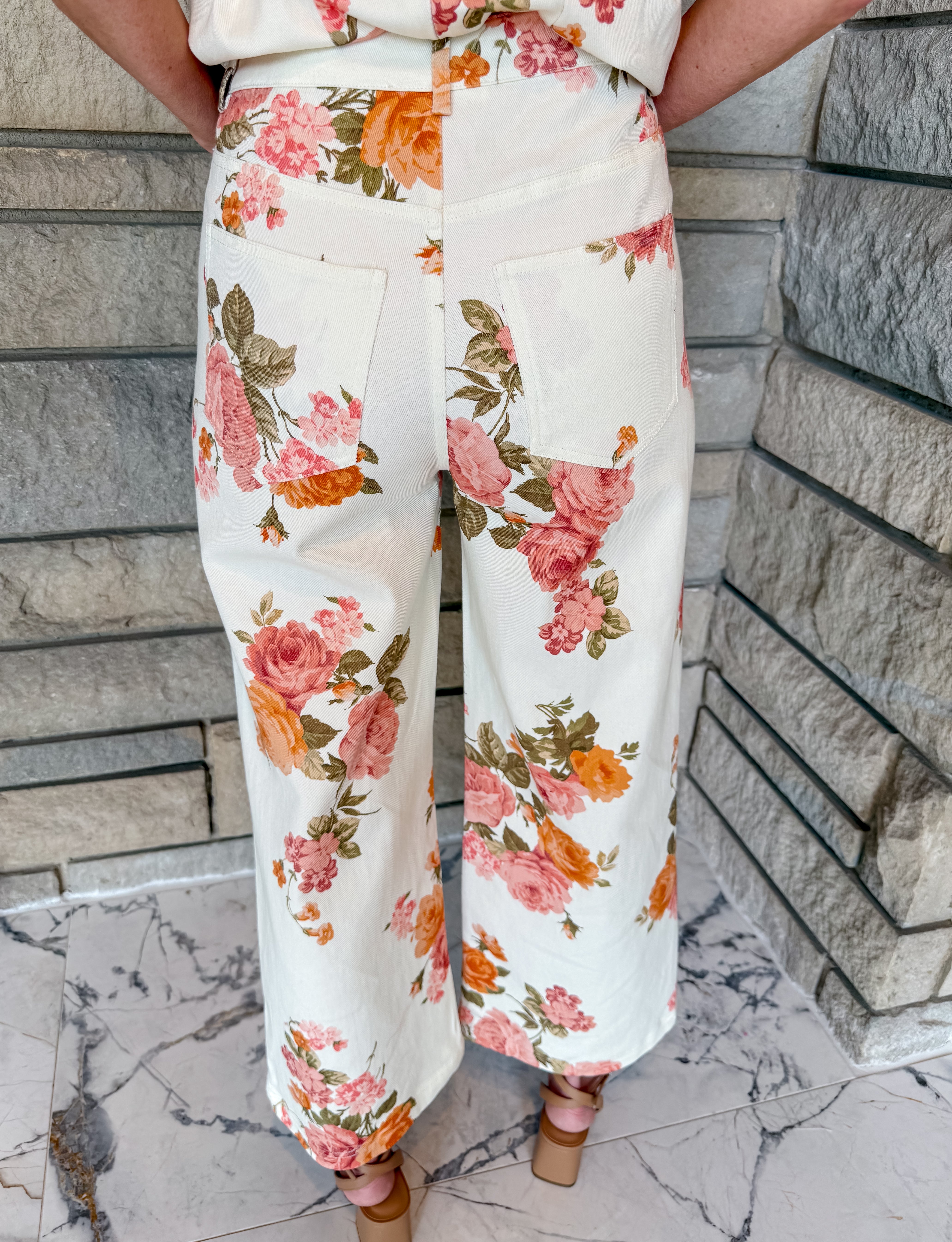 Christina Floral Peplum Set