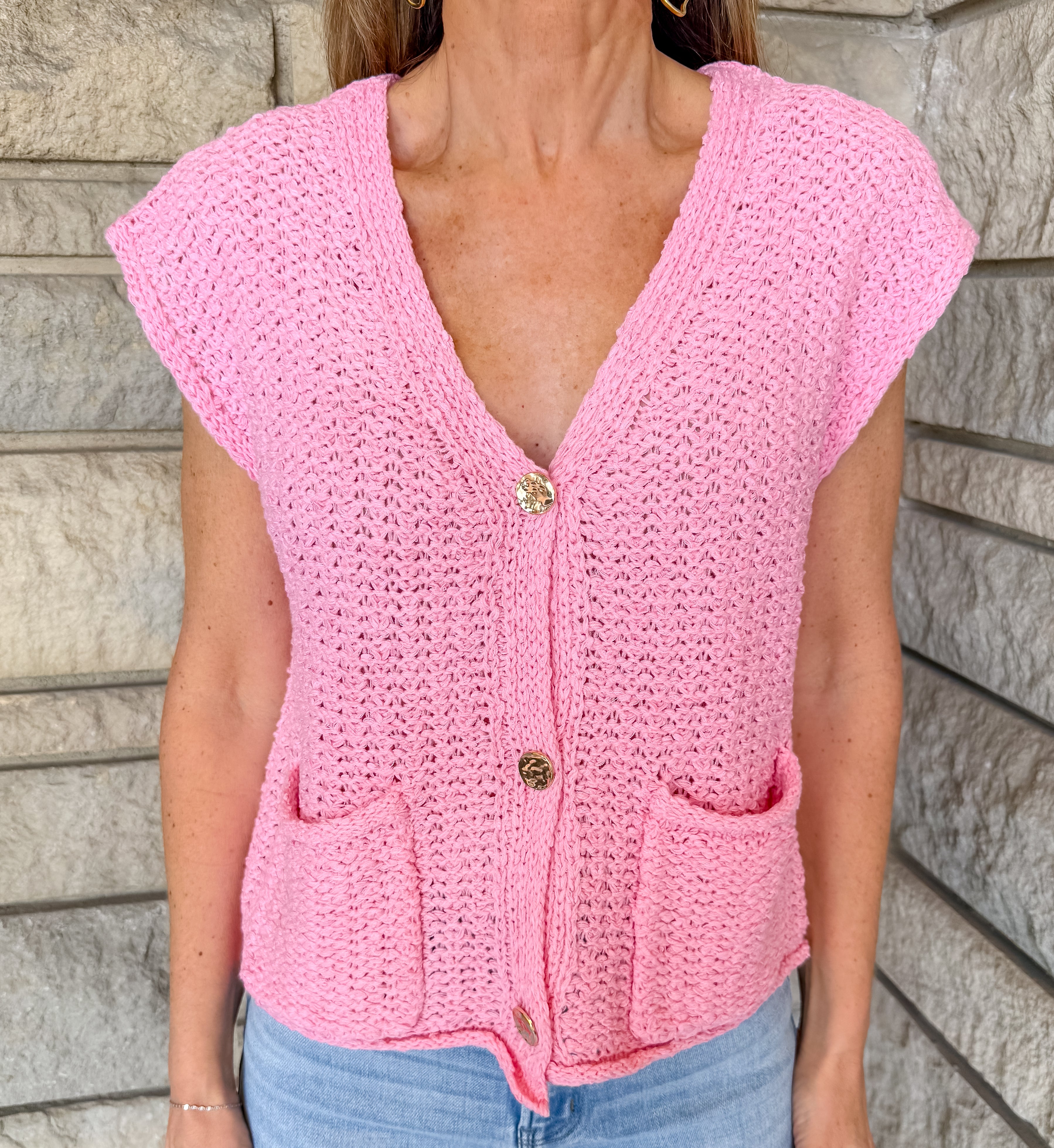 Marianne Knit Pocket Vest