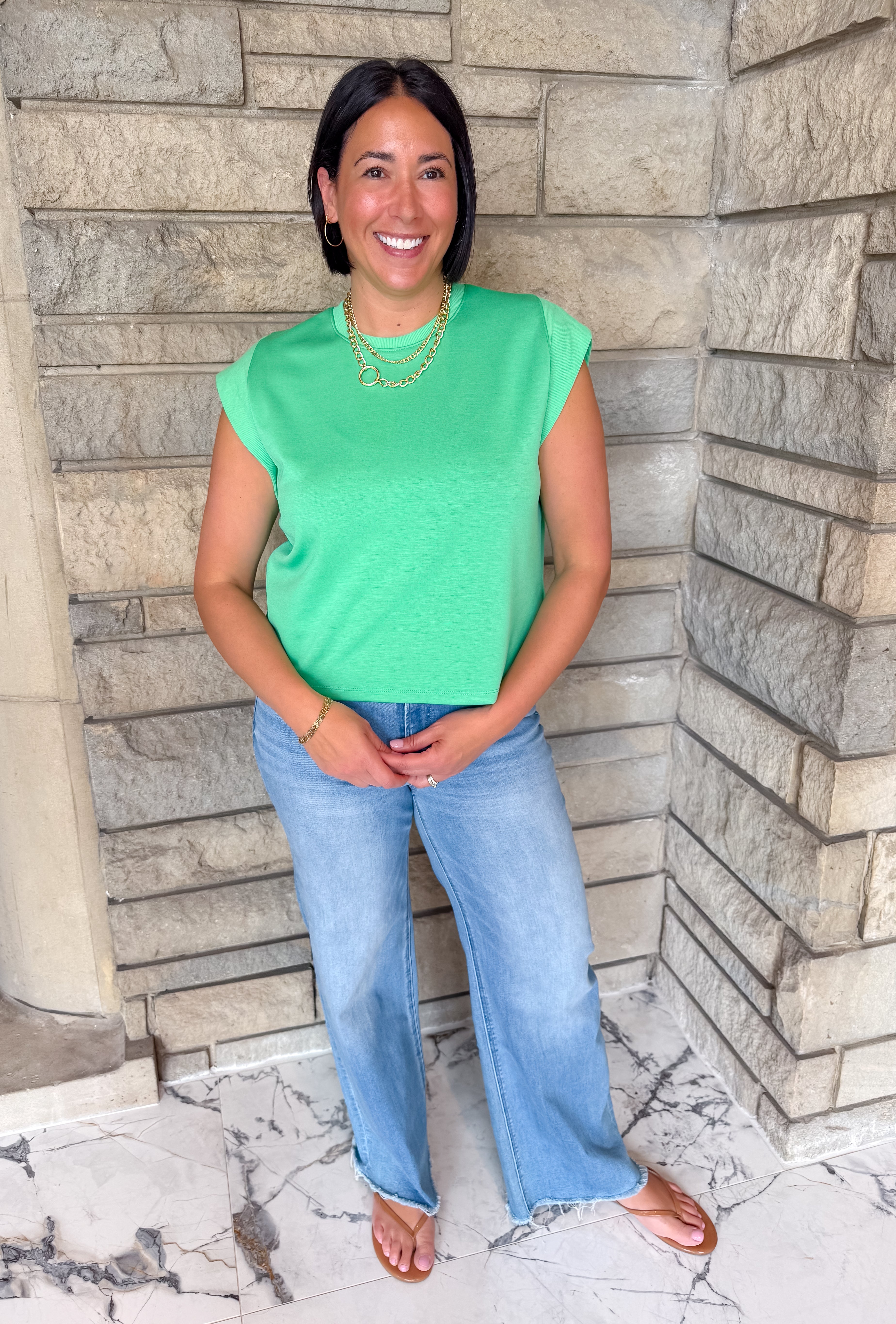 Mavis Cap Sleeve Top