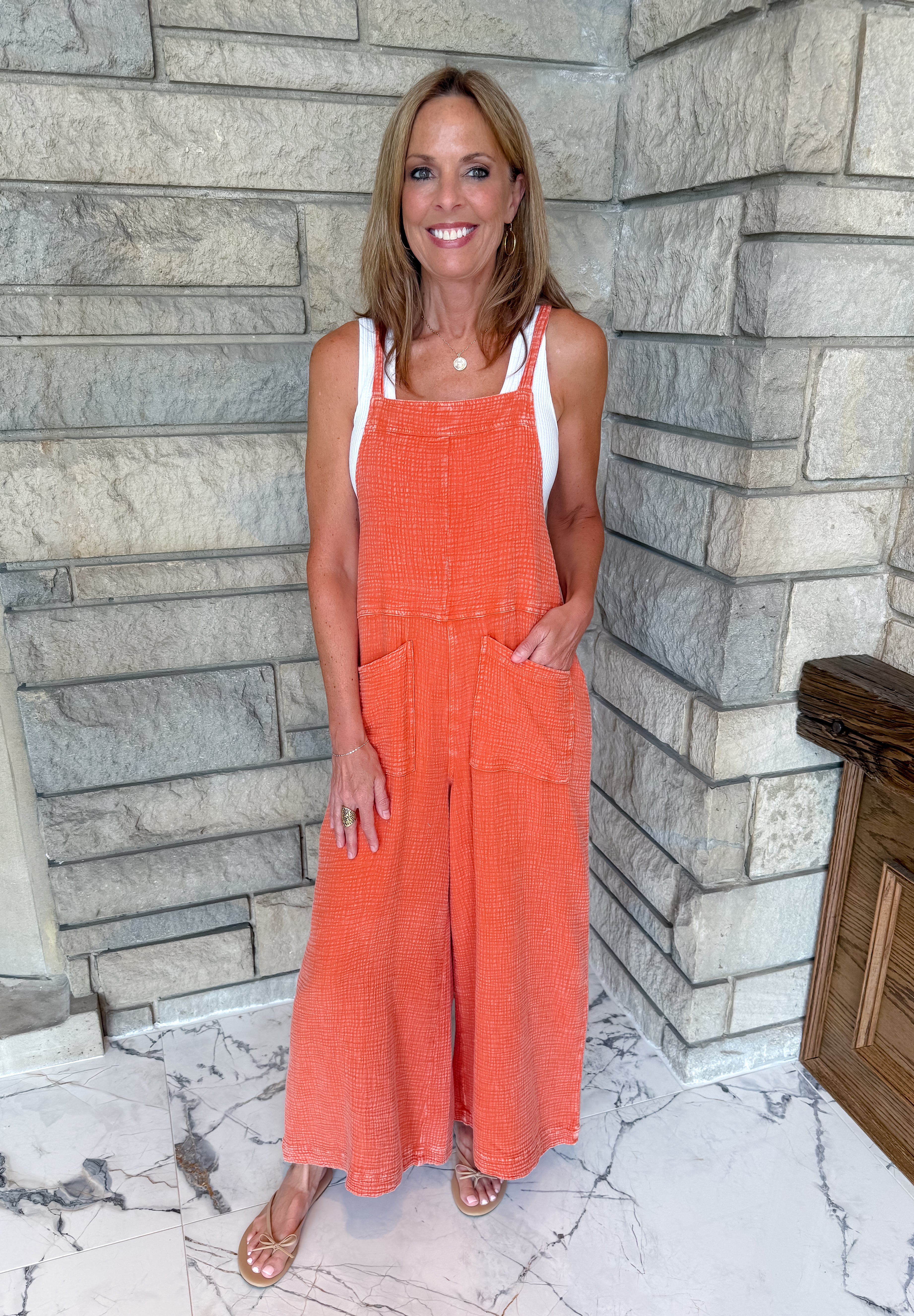 Astrid Washed Cotton Overalls