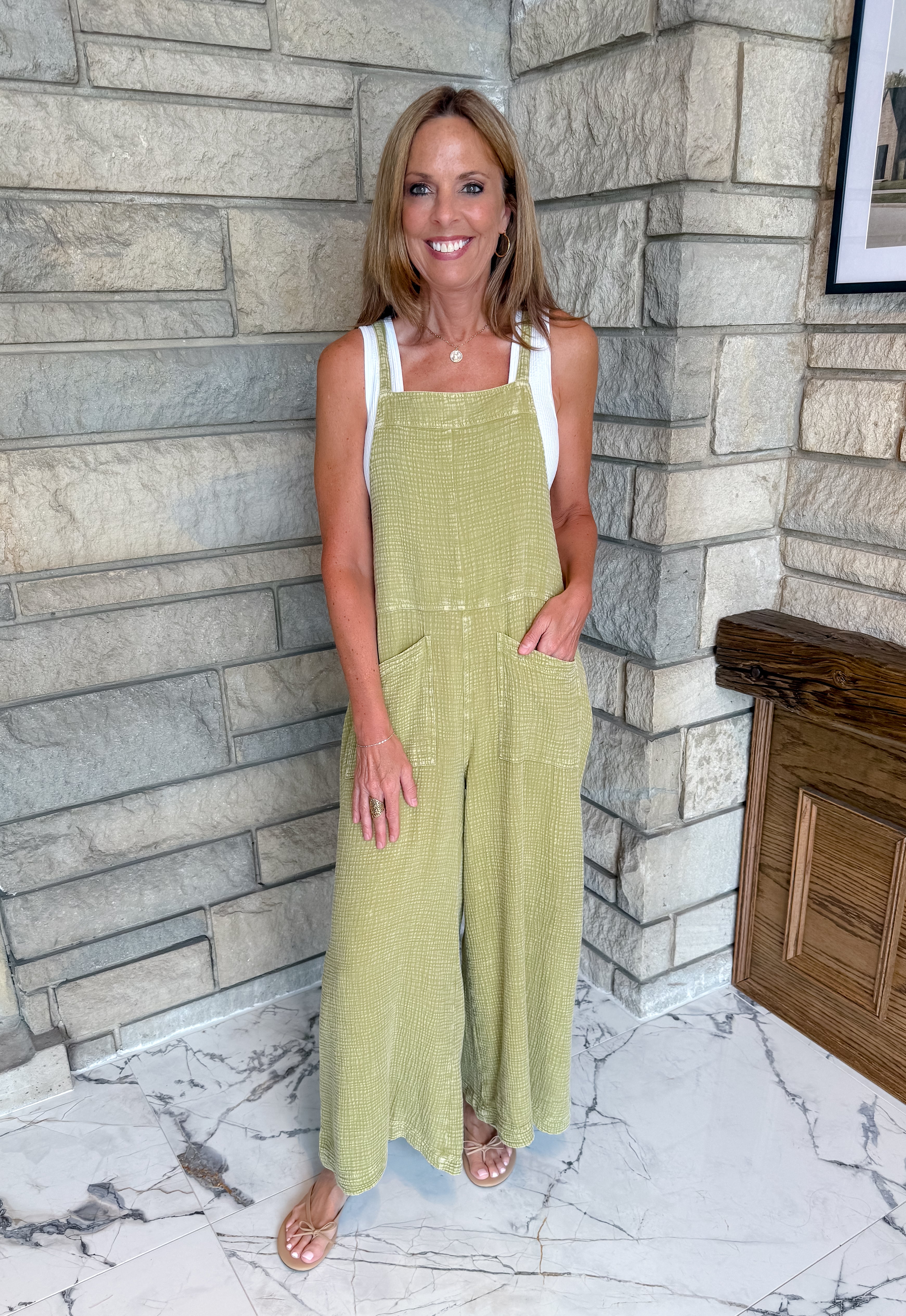 Astrid Washed Cotton Overalls