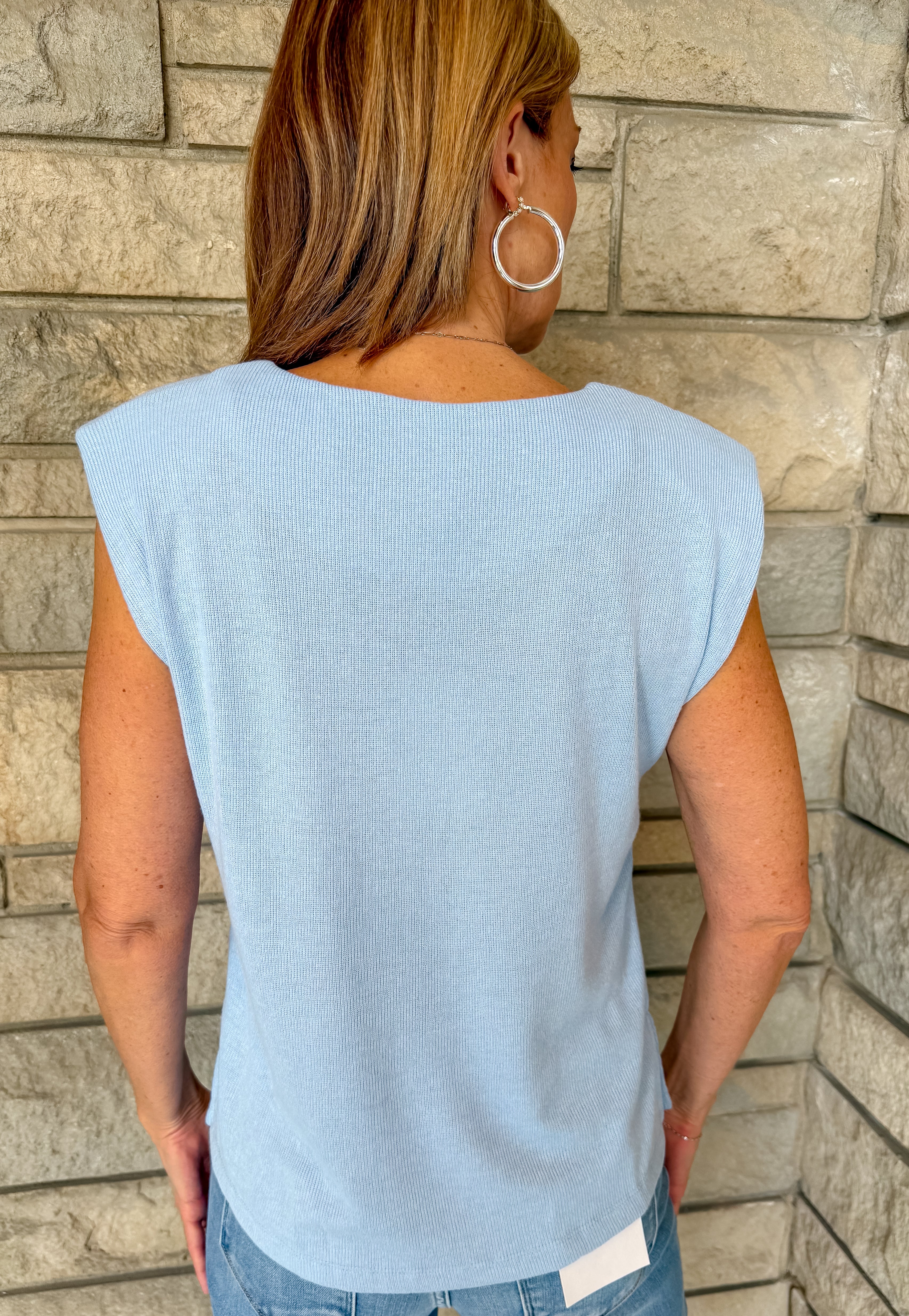 Priscilla Sleeveless Knit Sweater