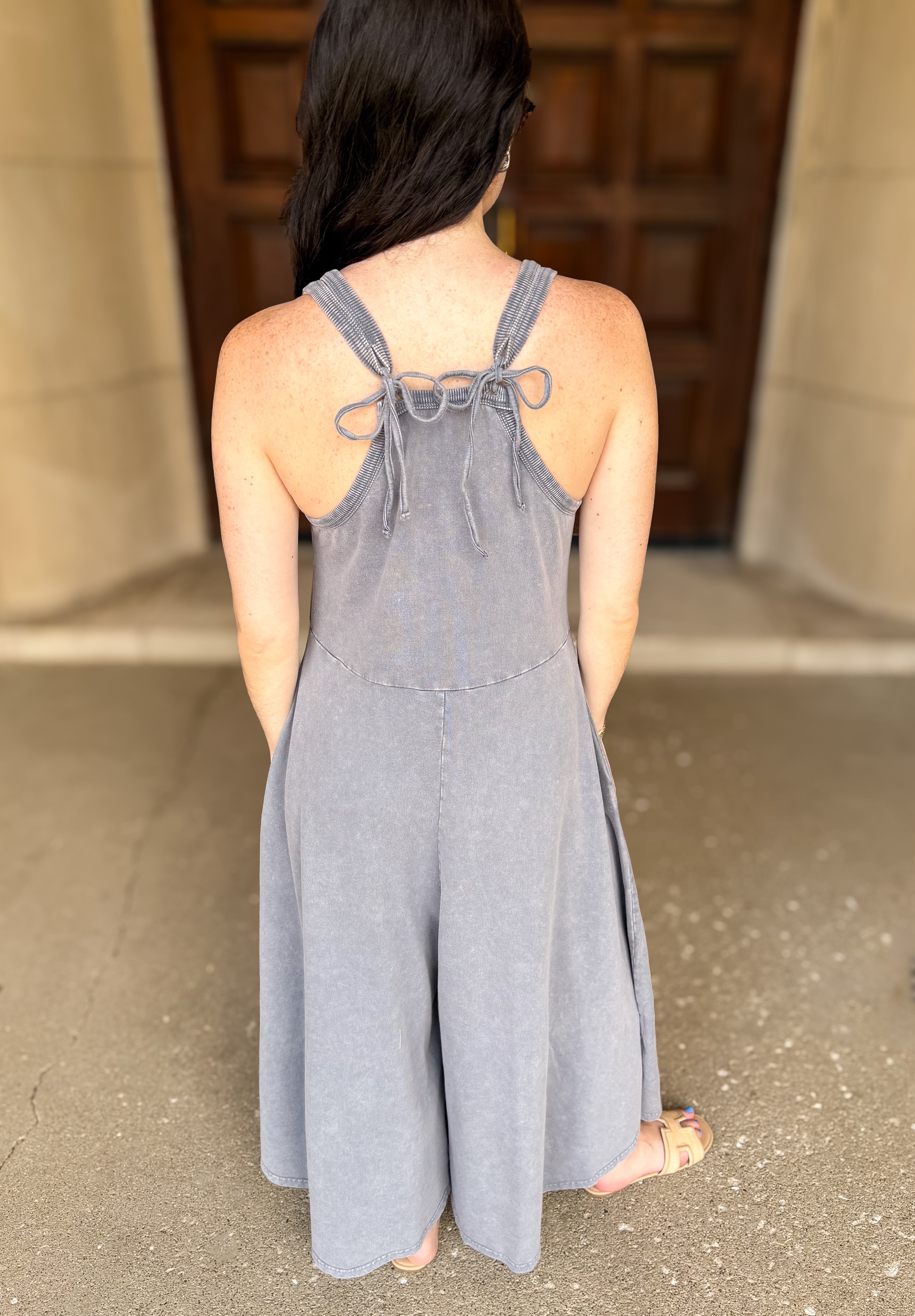 Piper Button Front Wide Leg Jumpsuit