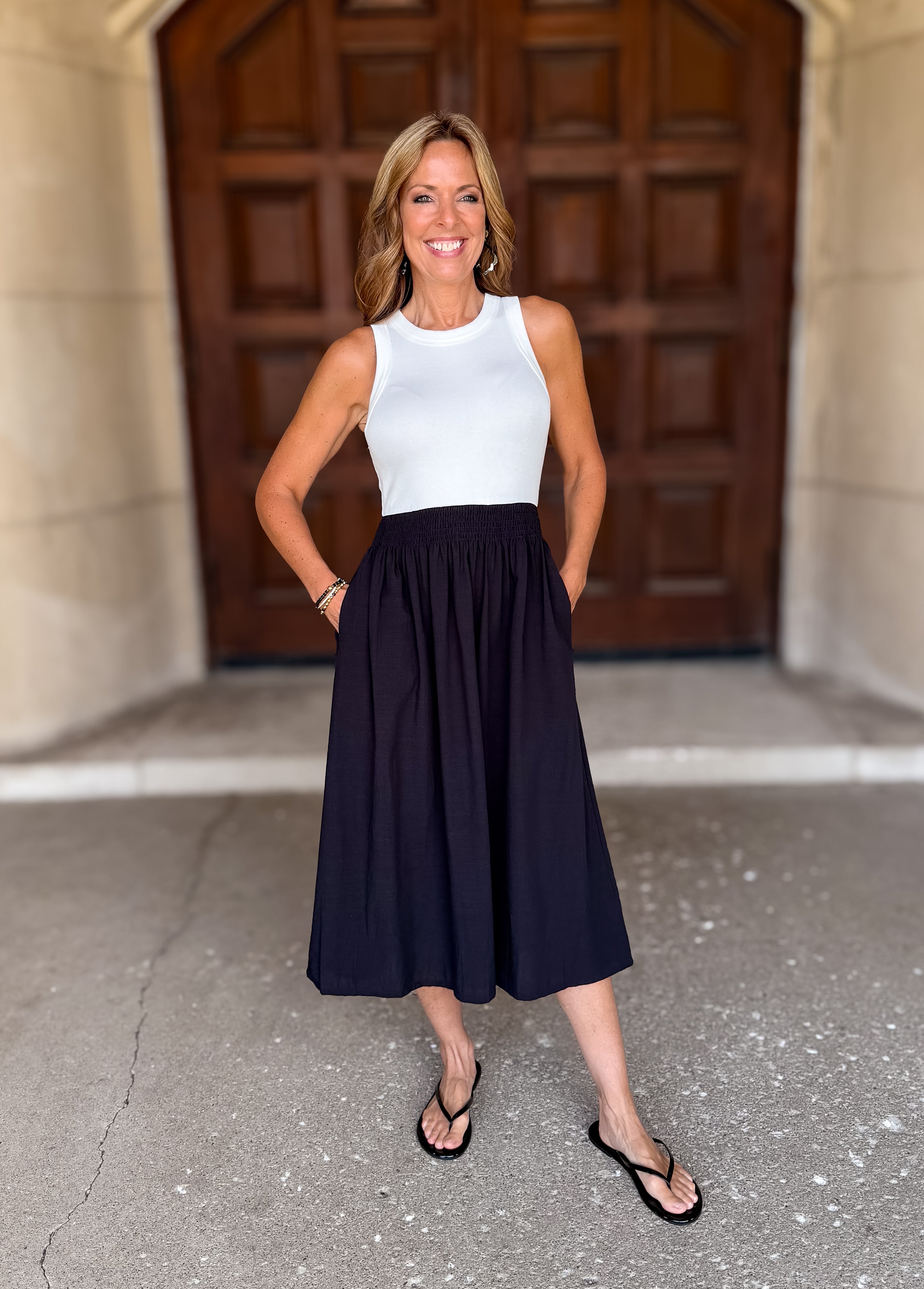 Ava M. Media Smocked Tank Dress FINAL SALE