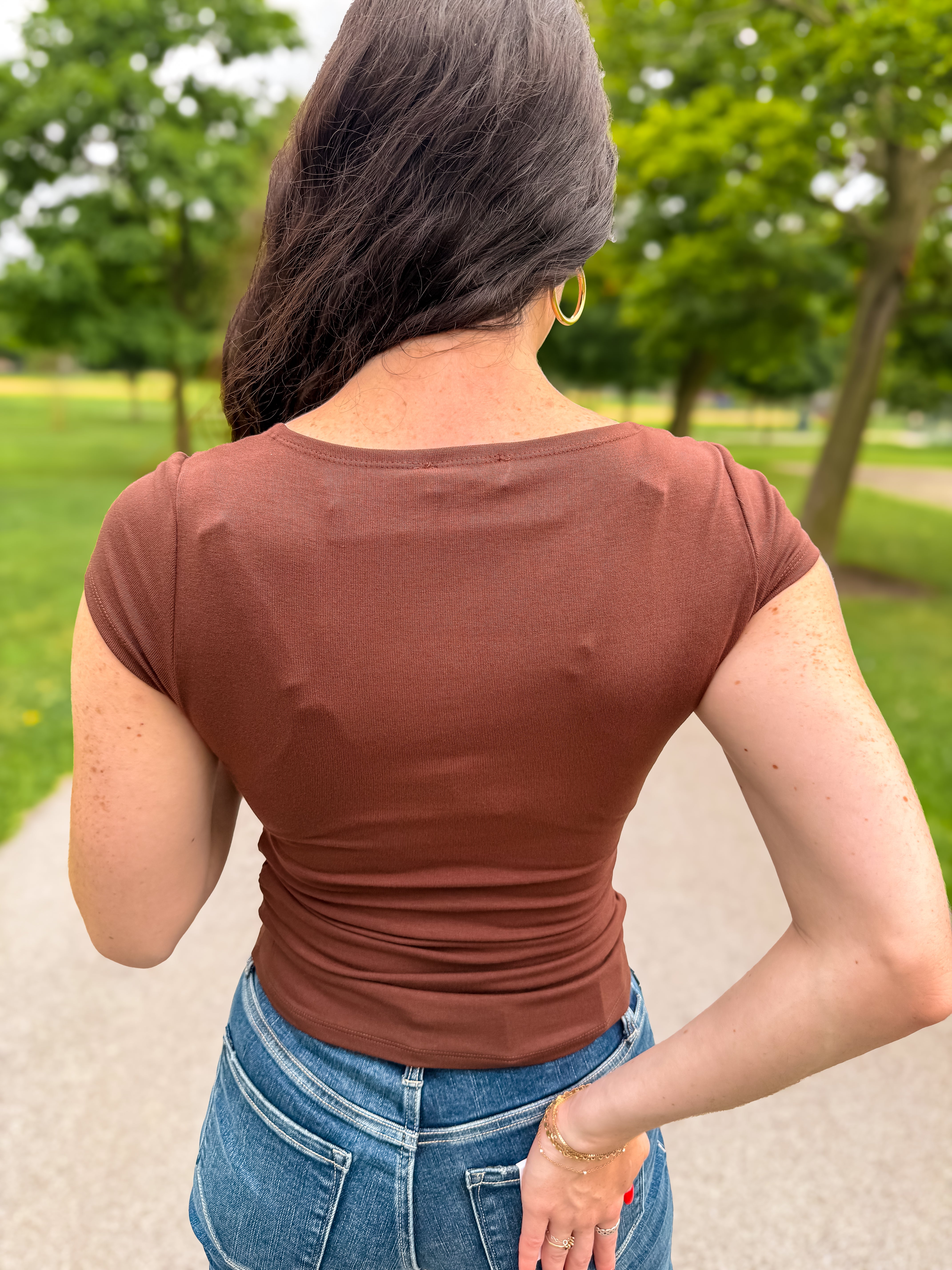 Ryleigh Square Neck Ruched Top