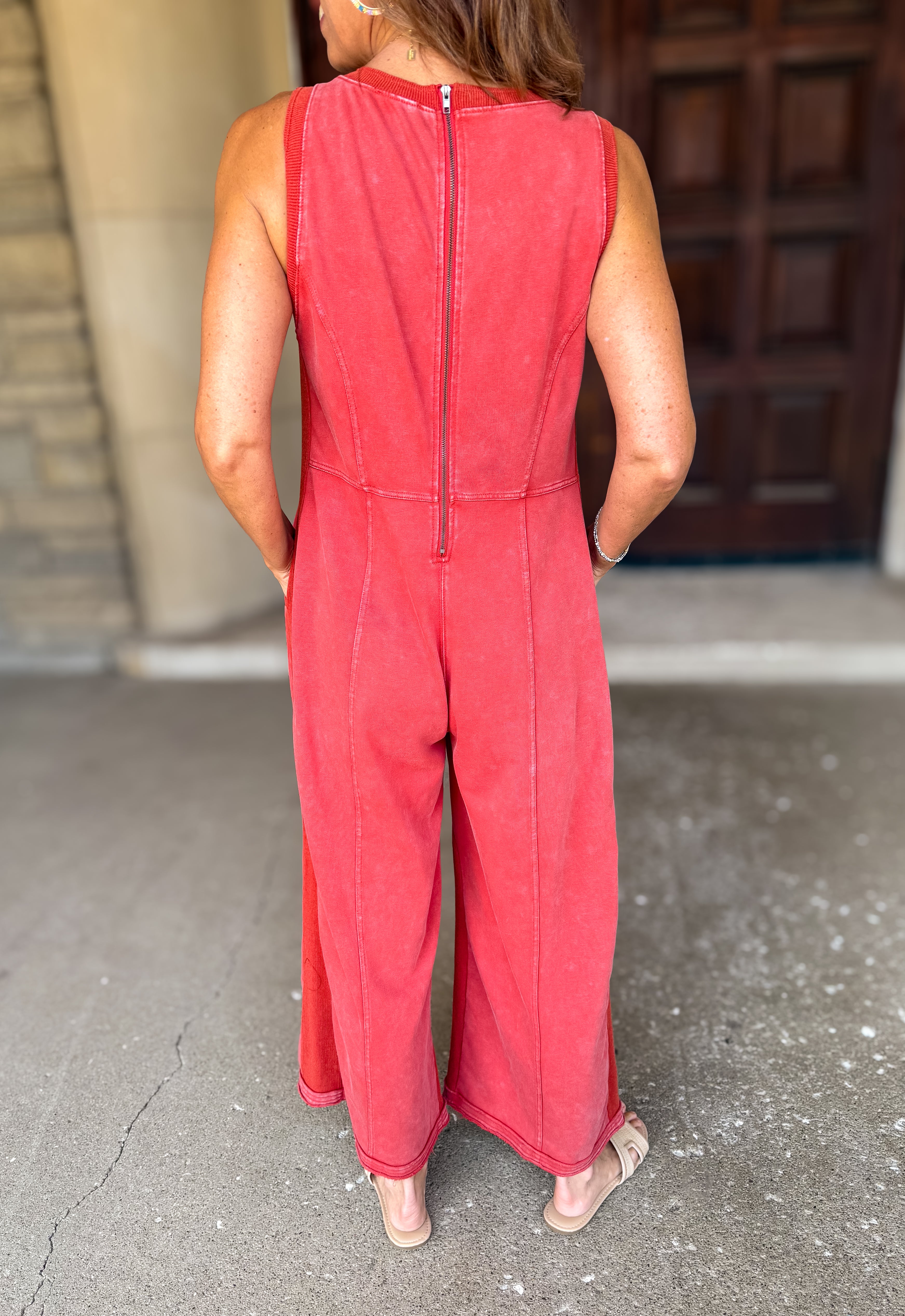 Dayna Washed Terry Tank Jumpsuit FINAL SALE