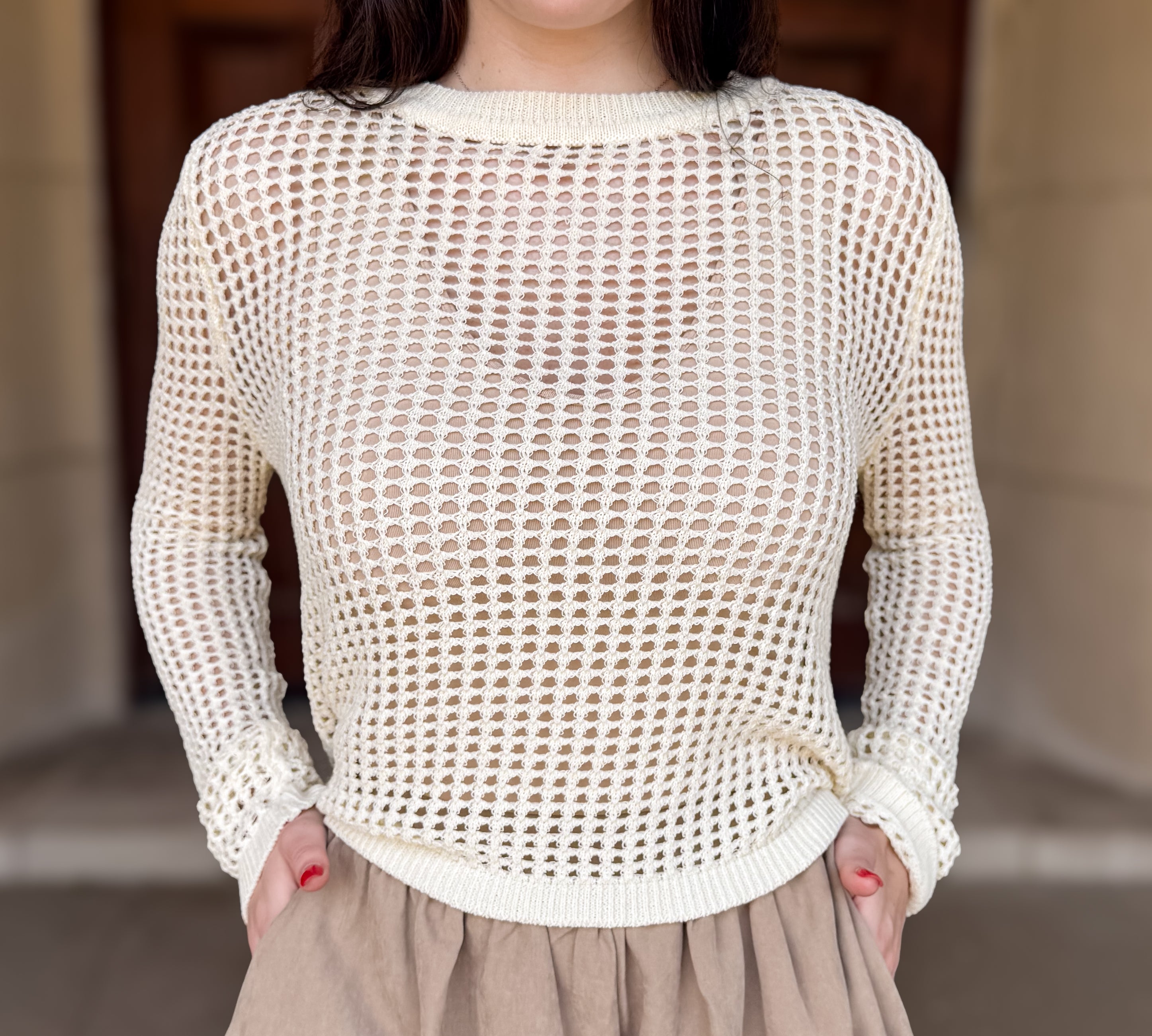 Amara Crochet Sweater FINAL SALE