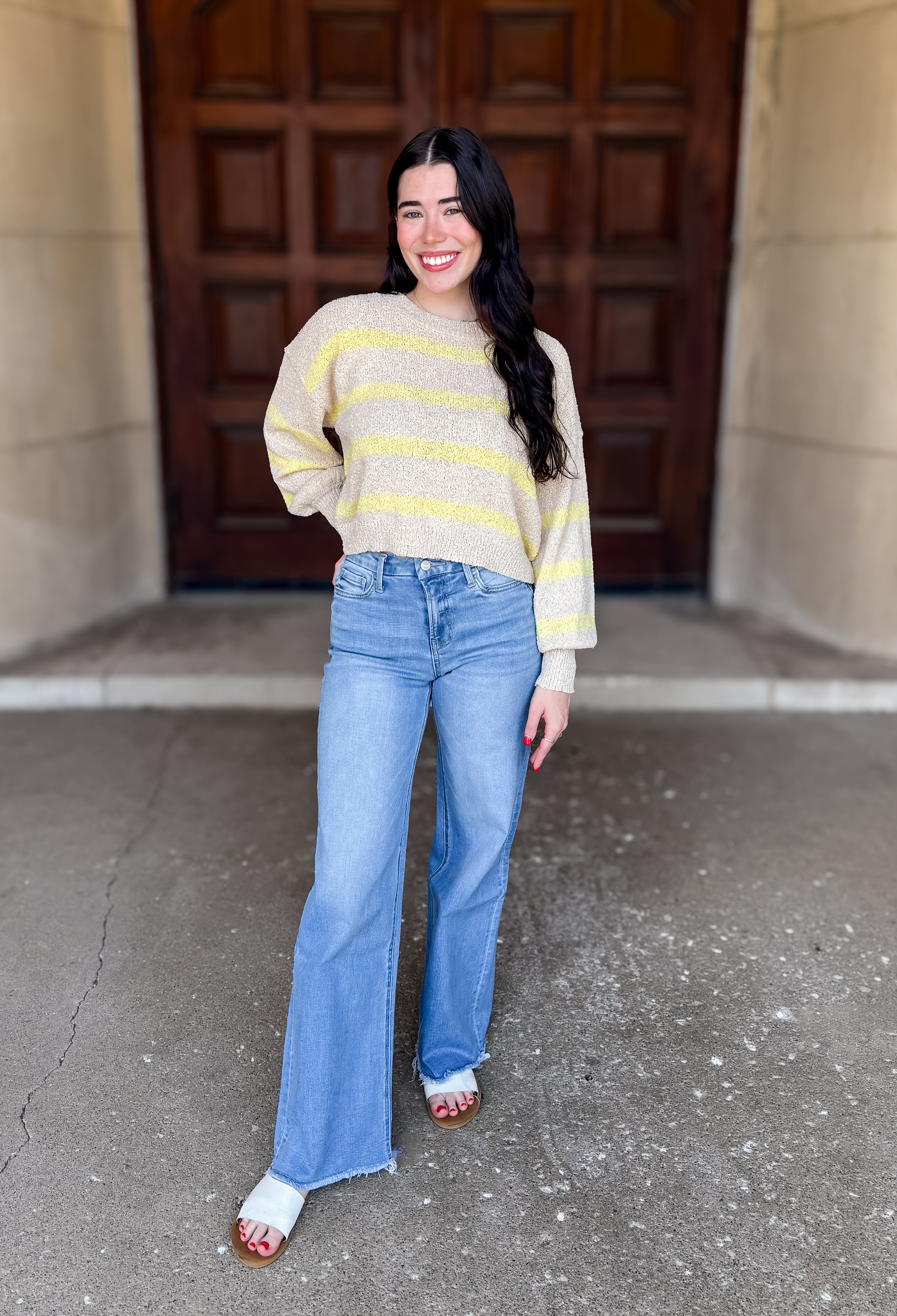 Rowan Striped Knit Sweater FINAL SALE